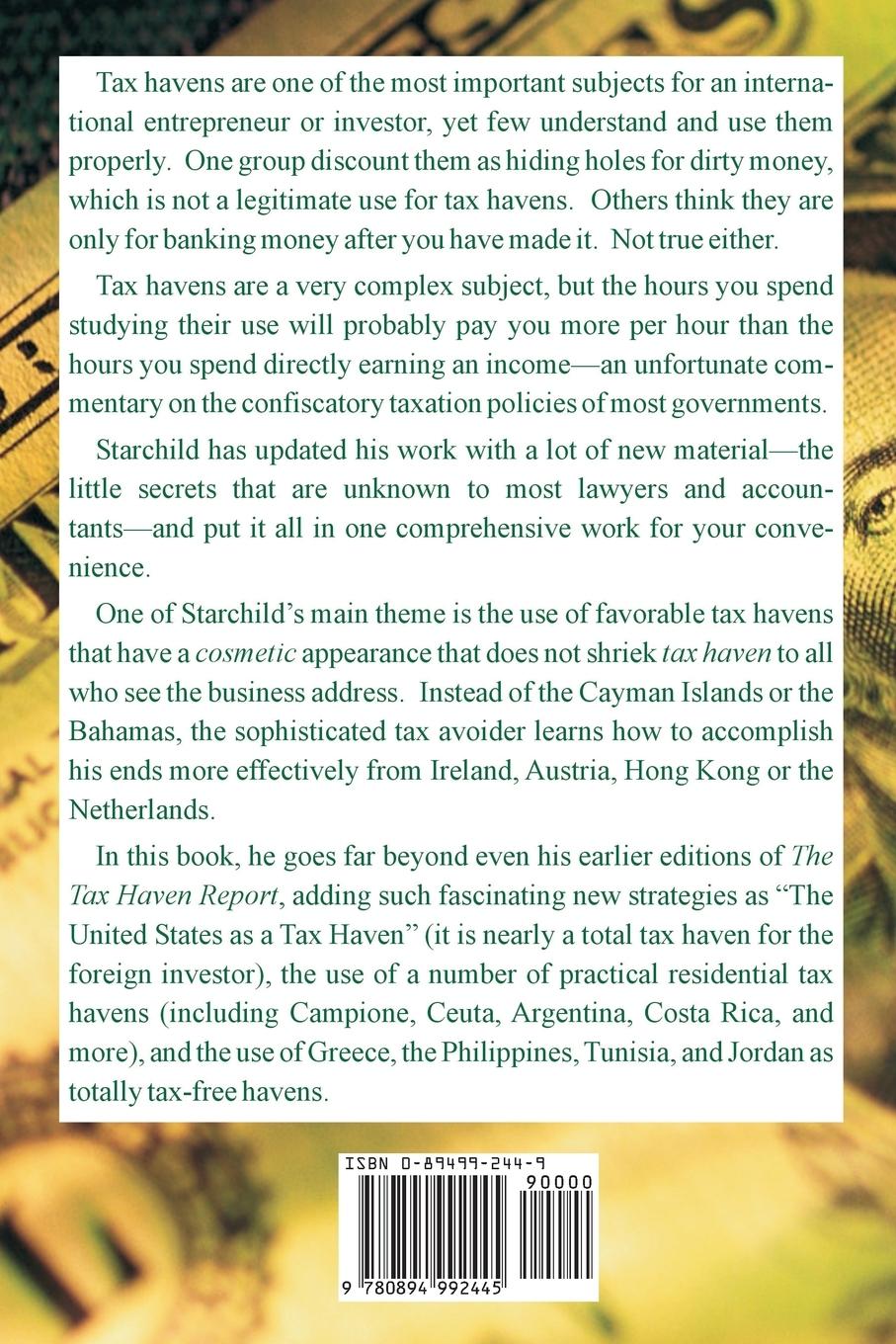 Rückseitencover The Complete Tax Haven Guide