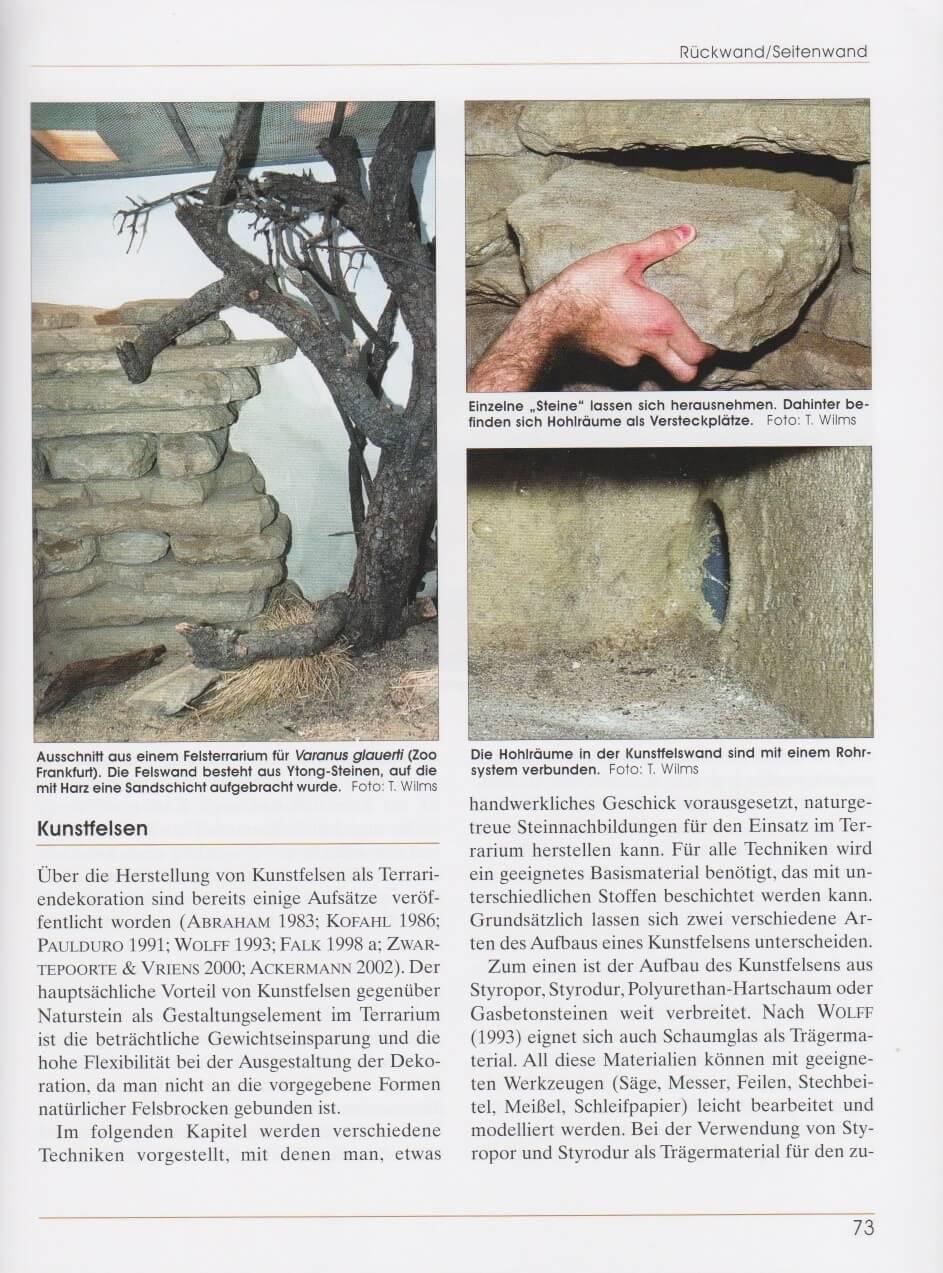 Beispielinhalt (Bild) Terrarieneinrichtung