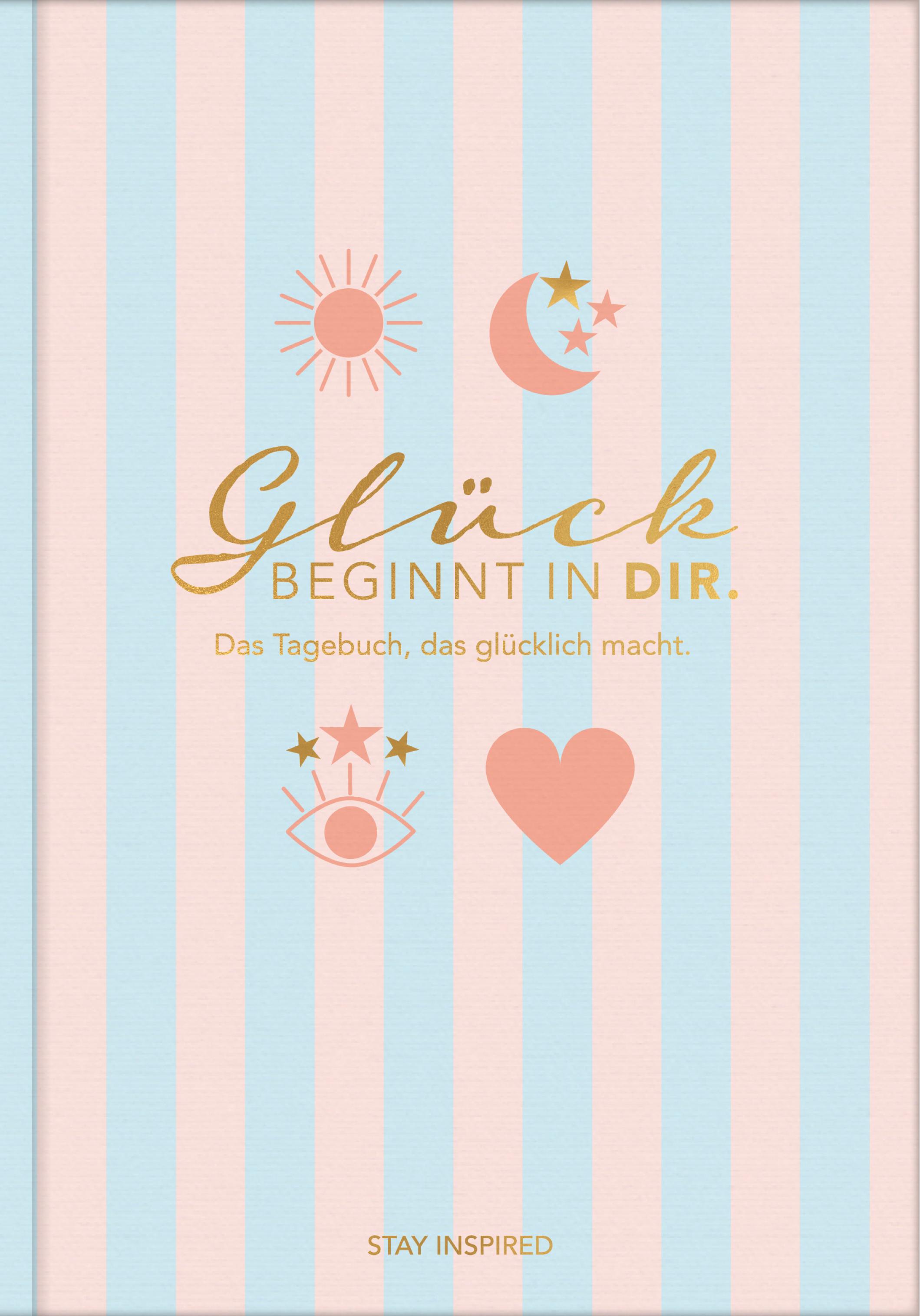 Vorderes Coverbild Das Tagebuch das glücklich macht (Special Edition): 6 Minuten am Tag für mehr Glück, Positivität, Dankbarkeit und Erfolg. Dankbarkeitstagebuch zum Ausfüllen für jeden Tag. 6 Minuten Tagebuch für mehr Achtsamkeit. 12 Wochen Tagebuch in rosa/blau