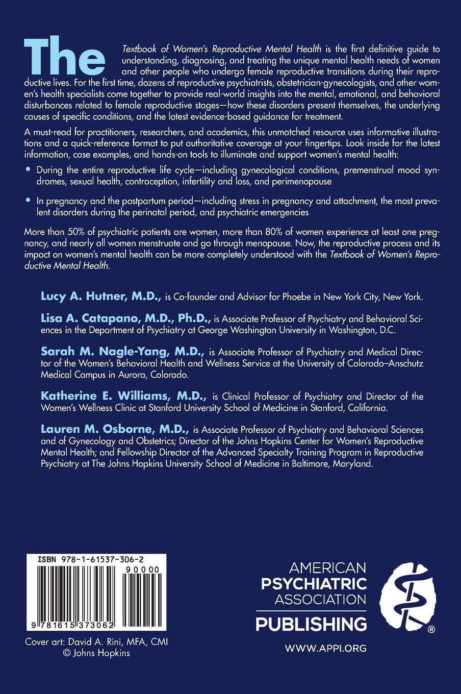 Rückseitencover Textbook of Women's Reproductive Mental Health