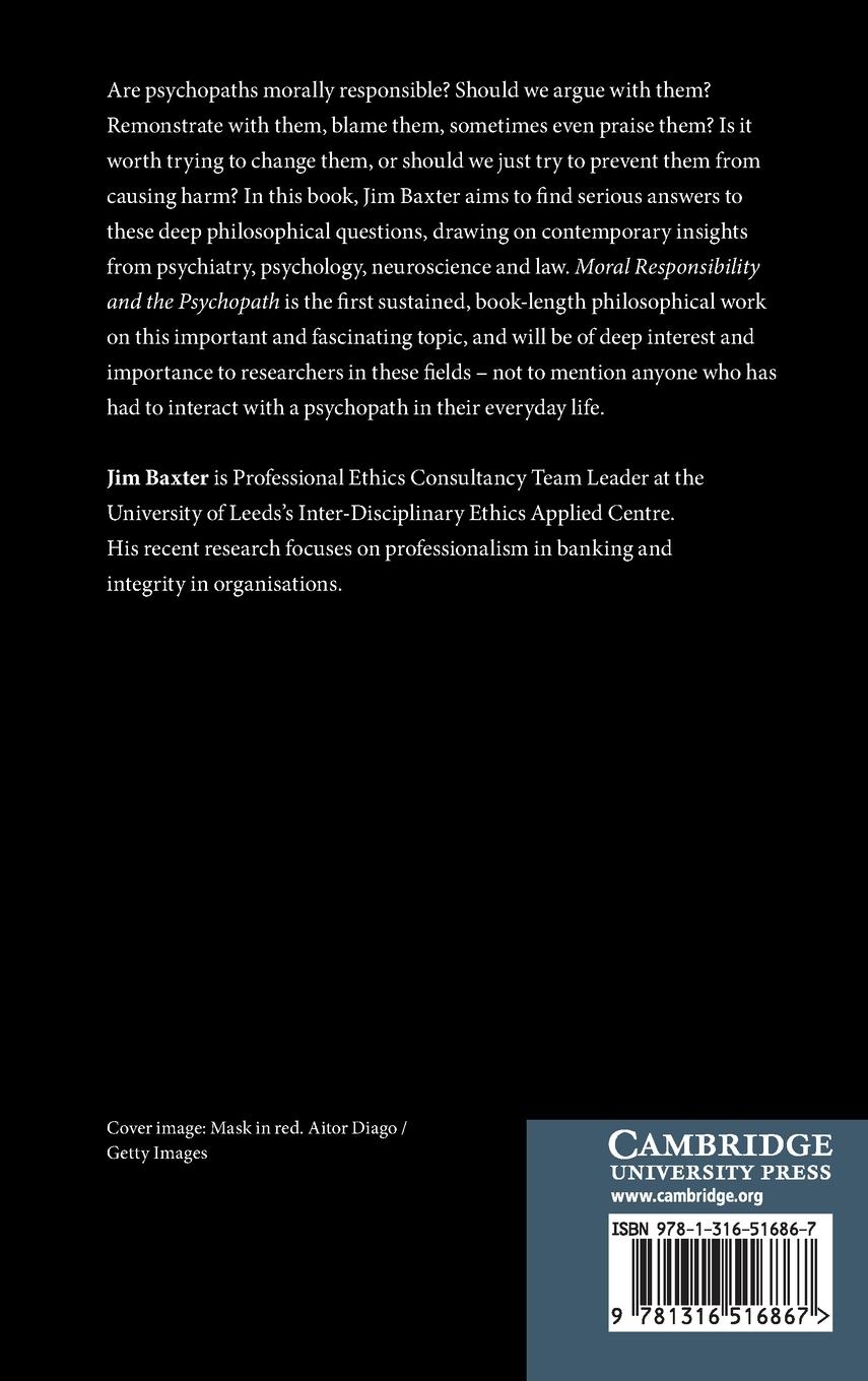 Rückseitencover Moral Responsibility and the Psychopath