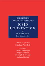 Vorderes Coverbild Schreuer's Commentary on the ICSID Convention 2 Volume Hardback Set