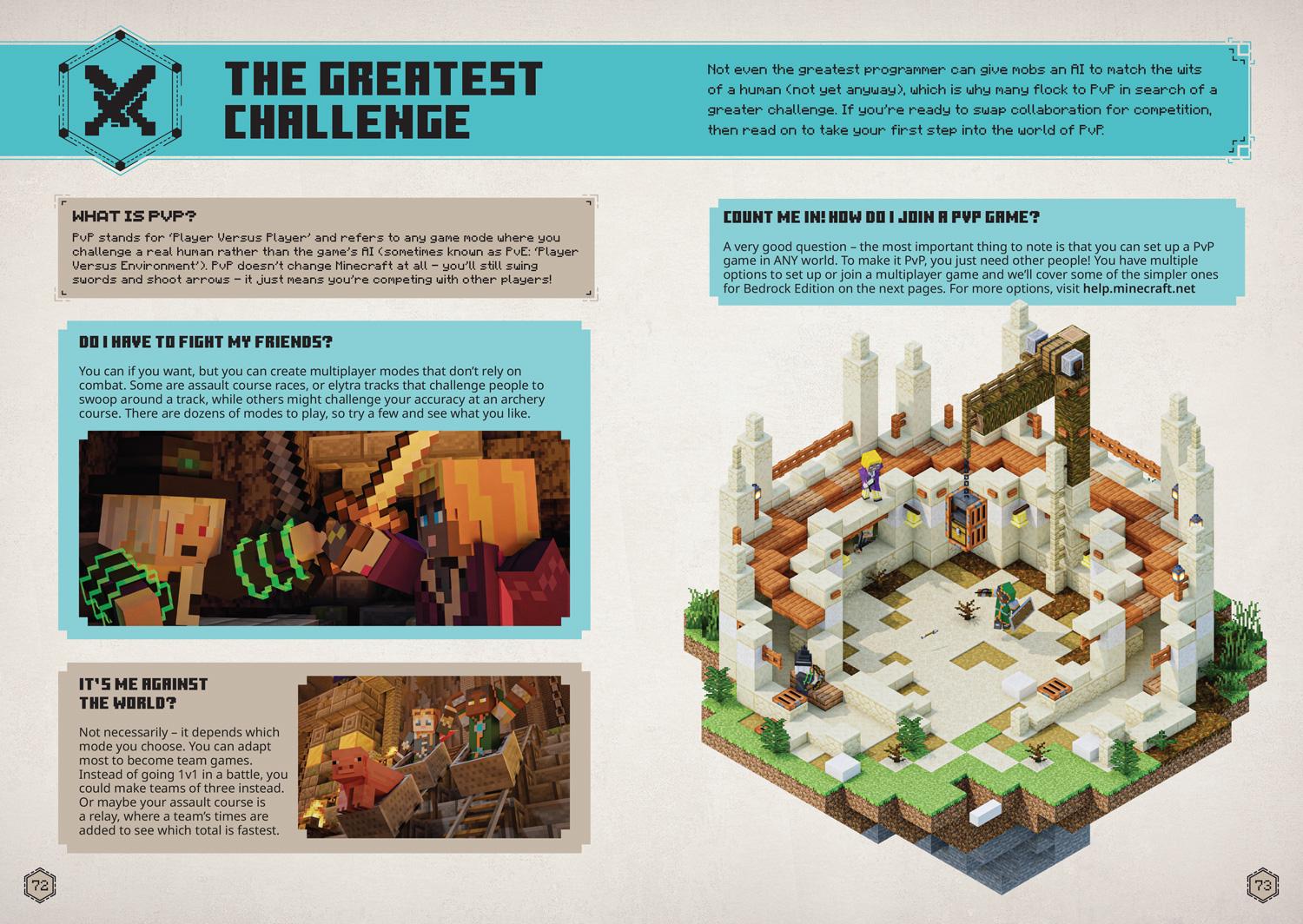 Beispielinhalt (Bild) All New Official Minecraft Combat Handbook