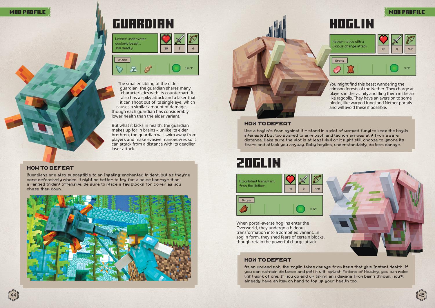 Beispielinhalt (Bild) All New Official Minecraft Combat Handbook