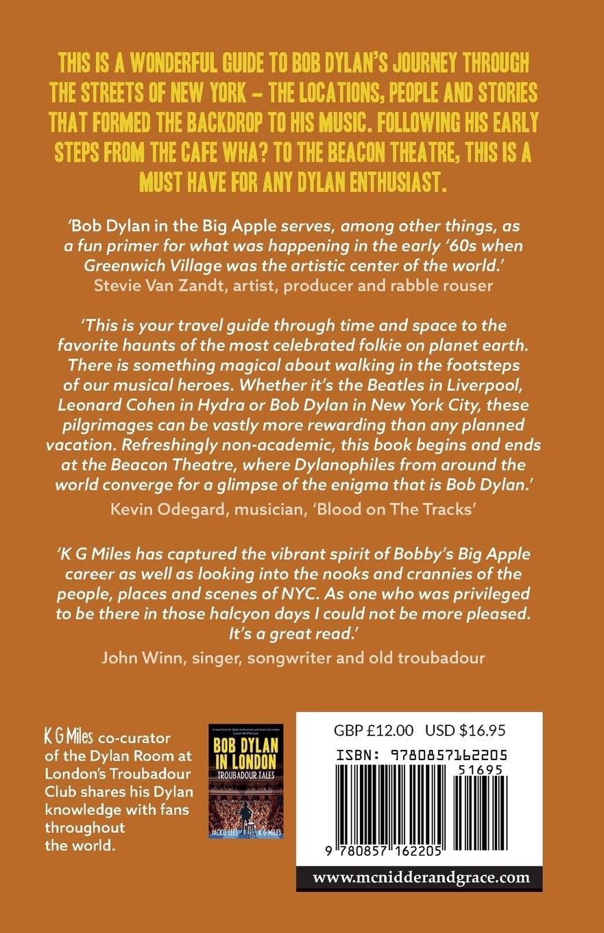 Rückseitencover Bob Dylan in the Big Apple