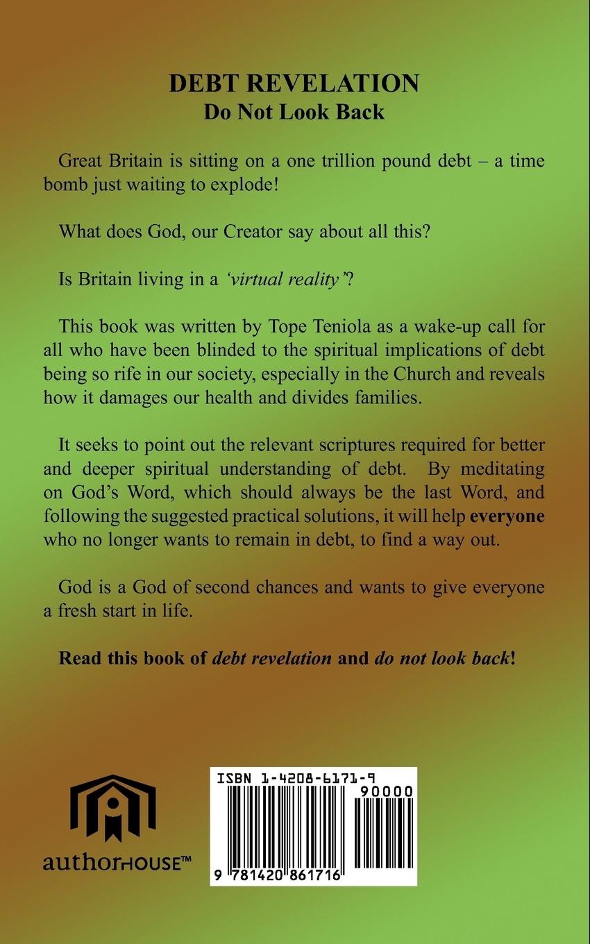 Rückseitencover Debt Revelation- Do Not Look Back