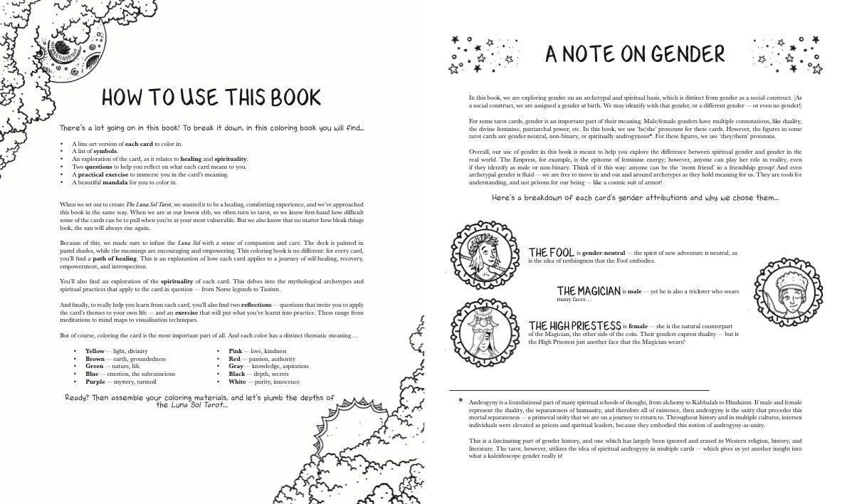 Beispielinhalt (Bild) The Luna Sol: Healing Through Tarot Guidebook