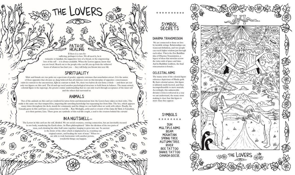 Beispielinhalt (Bild) The Luna Sol: Healing Through Tarot Guidebook