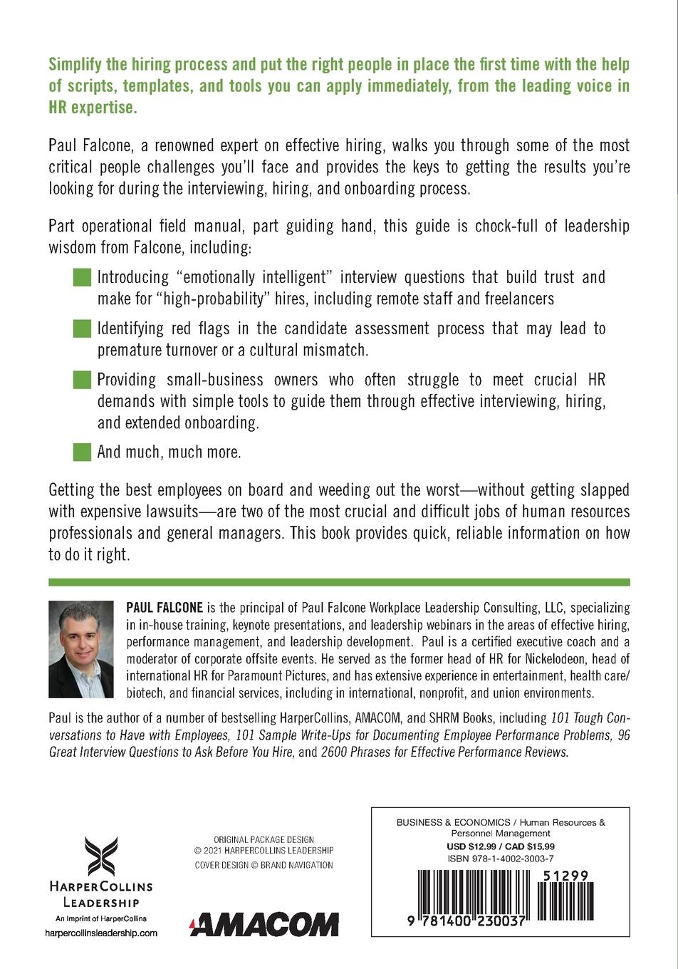 Rückseitencover Effective Hiring