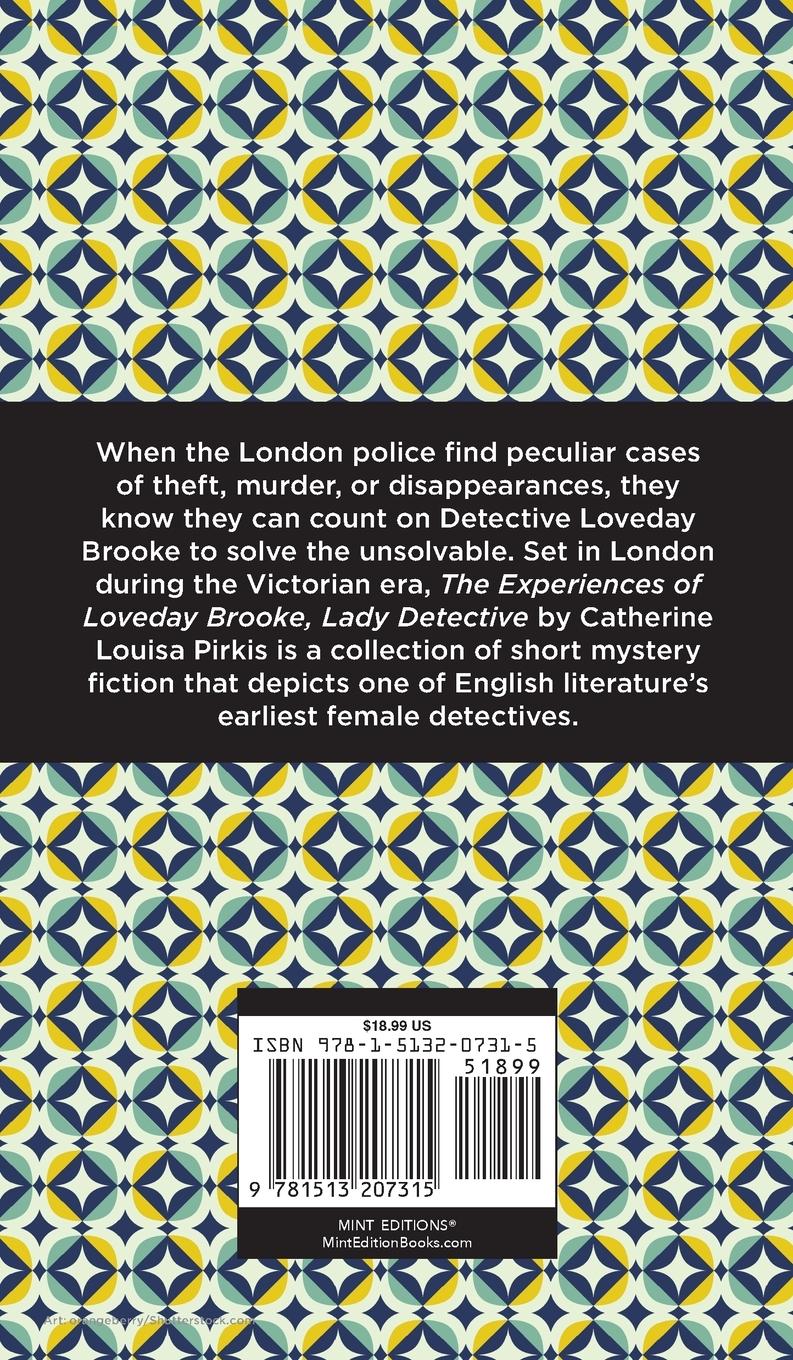 Rückseitencover The Experience of Loveday Brooke, Lady Detective