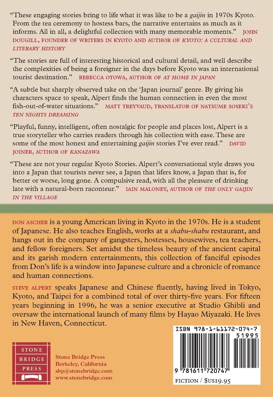 Rückseitencover Kyoto Stories