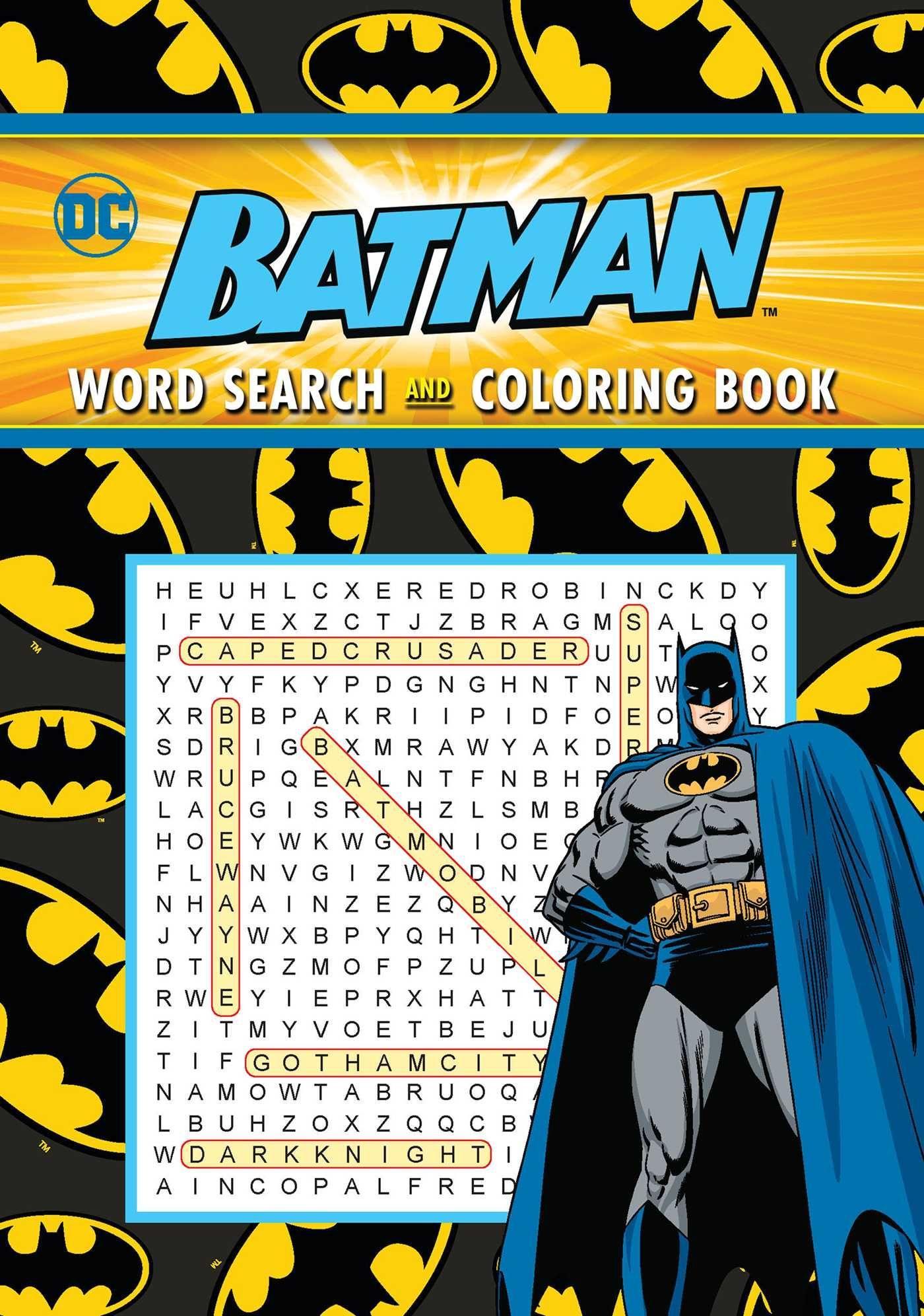 Vorderes Coverbild Batman Word Search and Coloring Book