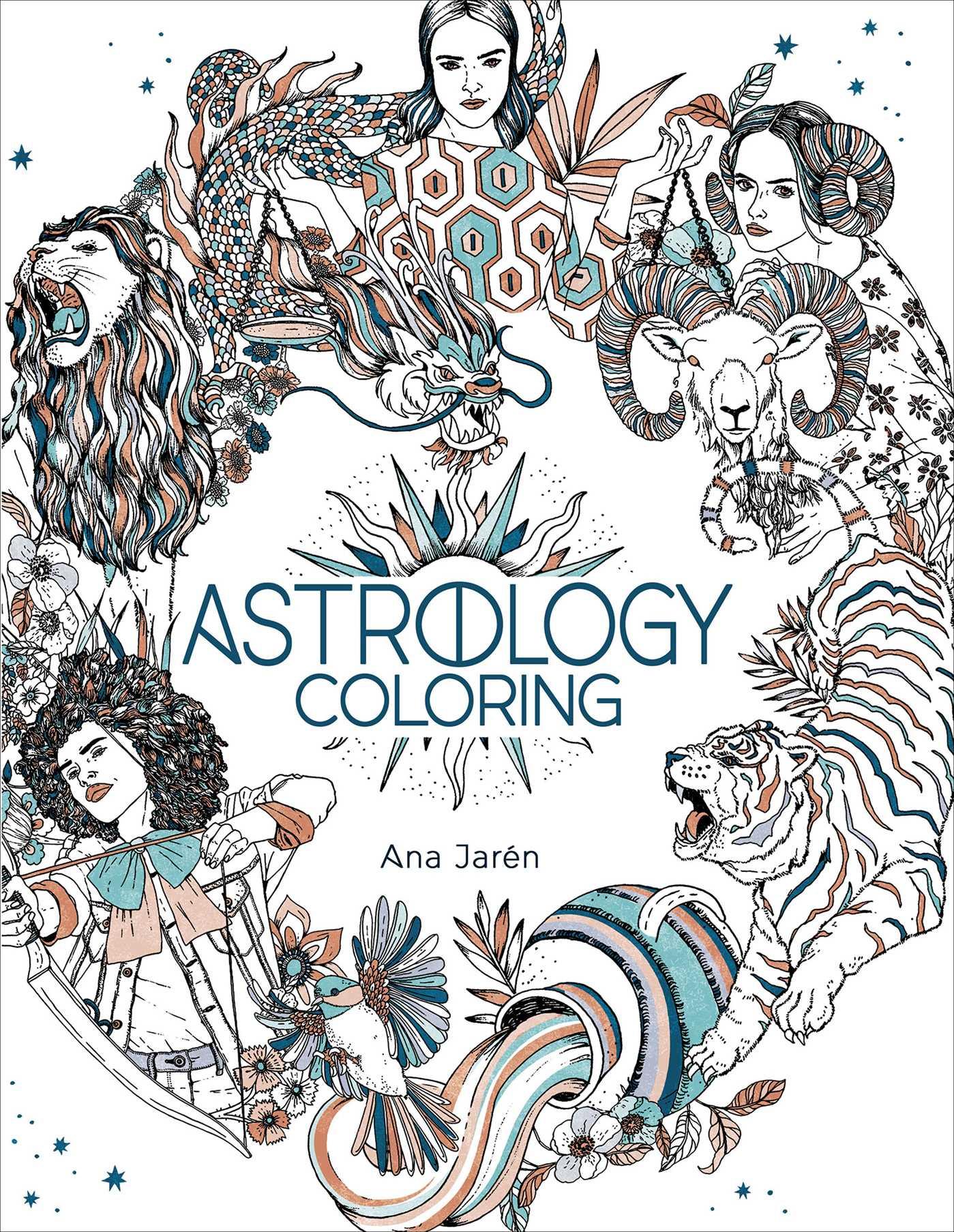 Vorderes Coverbild Astrology Coloring