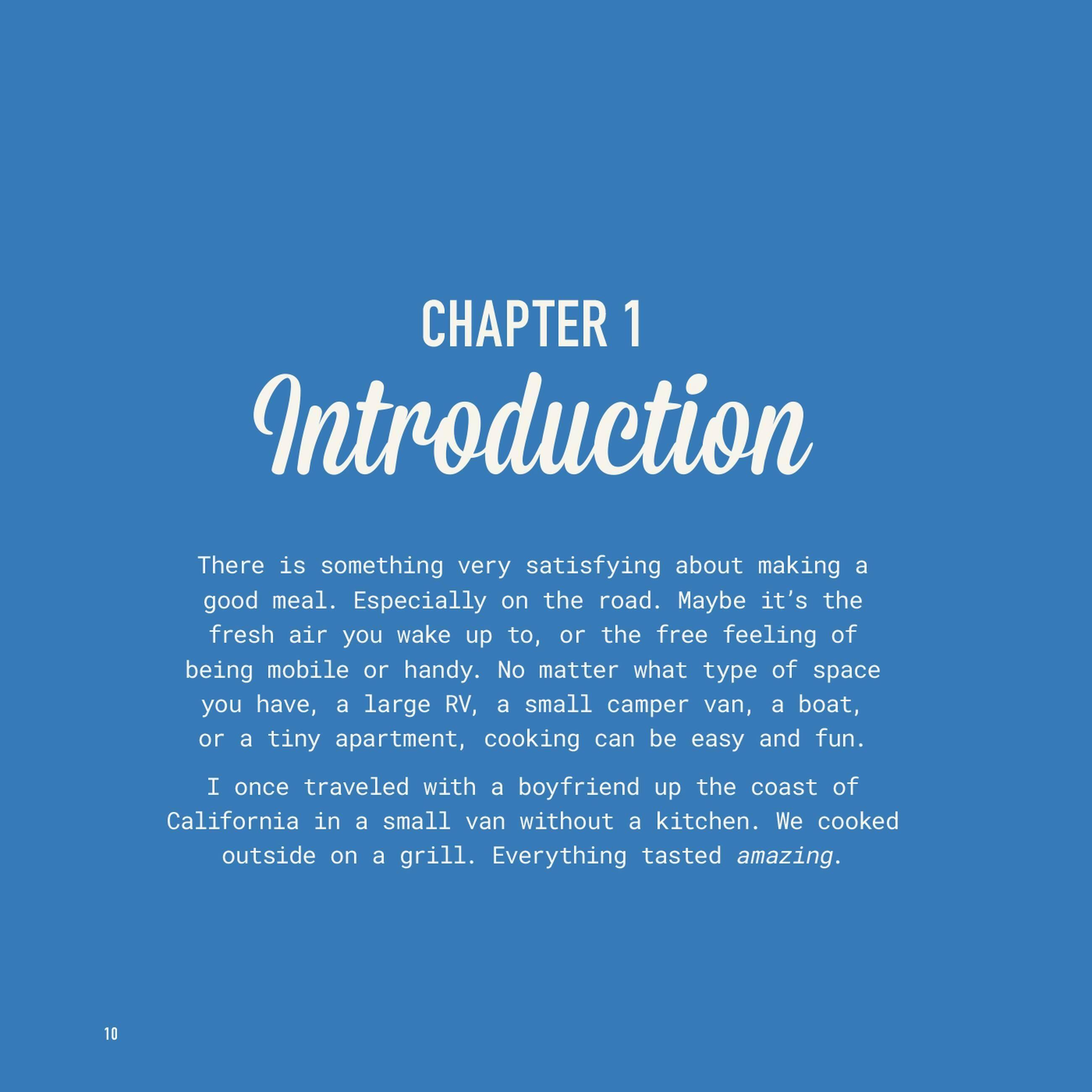 Beispielinhalt (Bild) The Van Life Cookbook