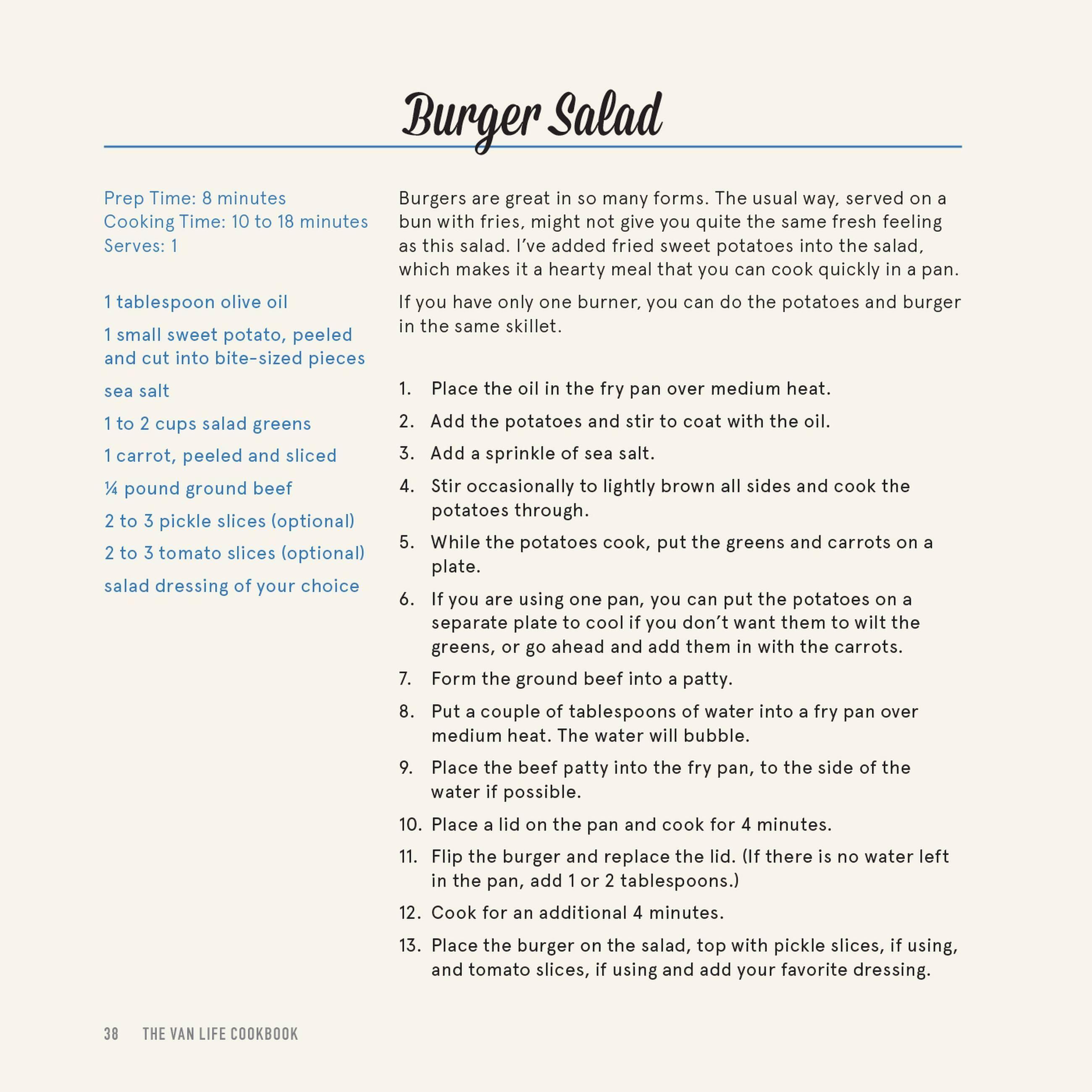 Beispielinhalt (Bild) The Van Life Cookbook