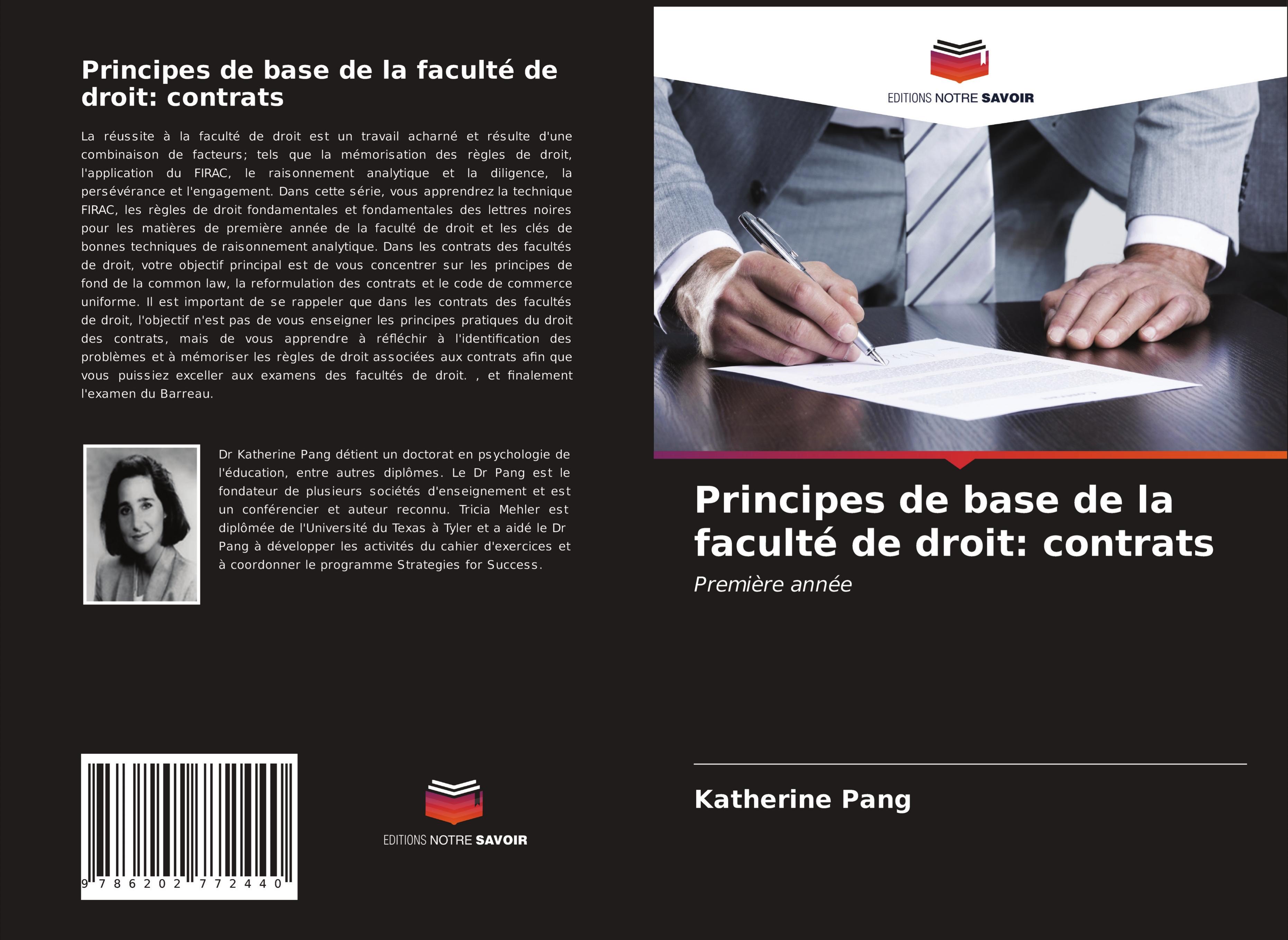 Vorderes Coverbild Principes de base de la faculté de droit: contrats