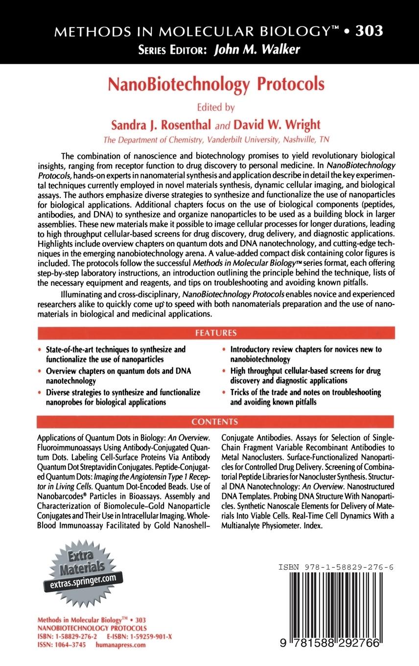 Rückseitencover NanoBiotechnology Protocols