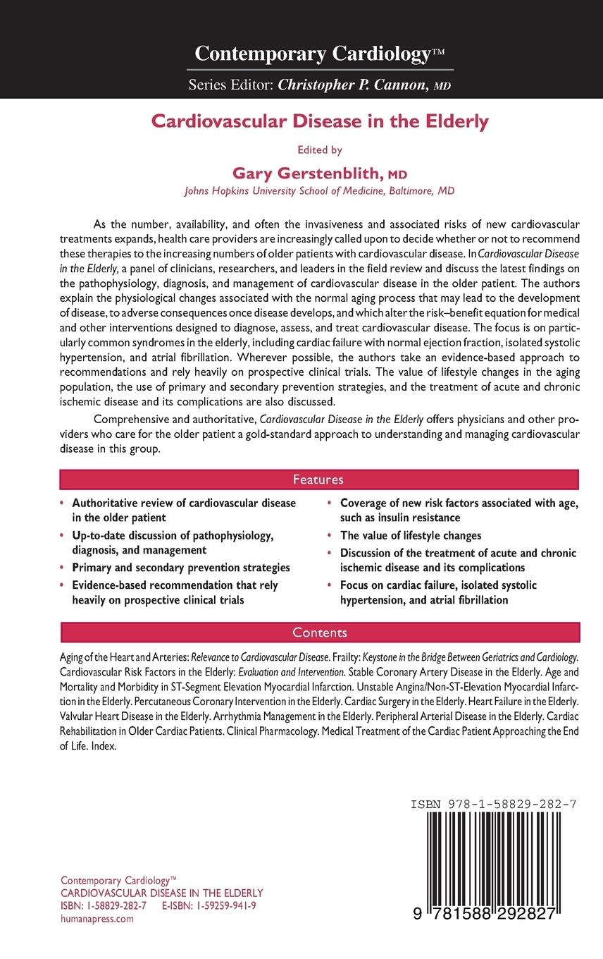 Rückseitencover Cardiovascular Disease in the Elderly