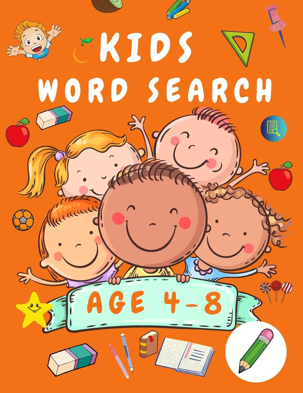 Vorderes Coverbild Kid Word Search Book Age 4-8