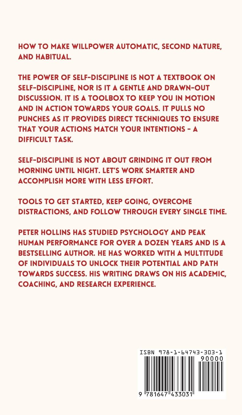 Rückseitencover The Power of Self-Discipline
