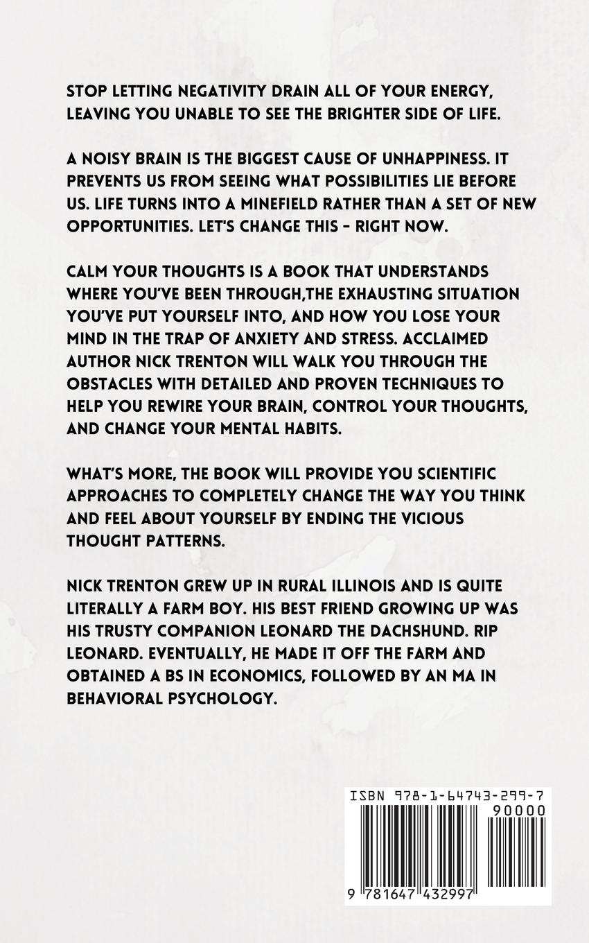 Rückseitencover Calm Your Thoughts