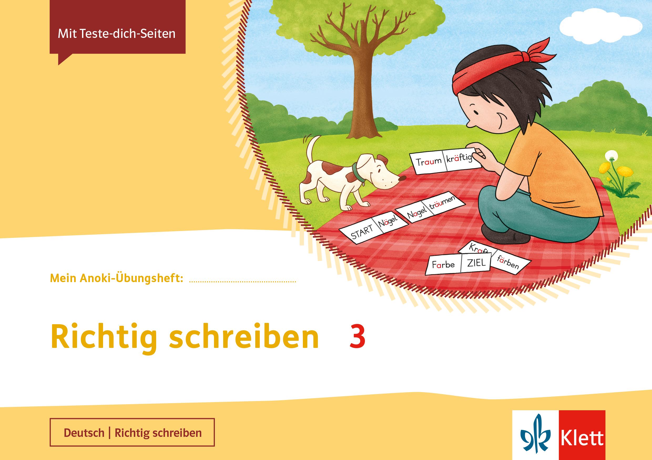 Vorderes Coverbild Mein Anoki-Übungsheft. Richtig schreiben 3. Übungsheft Klasse 3