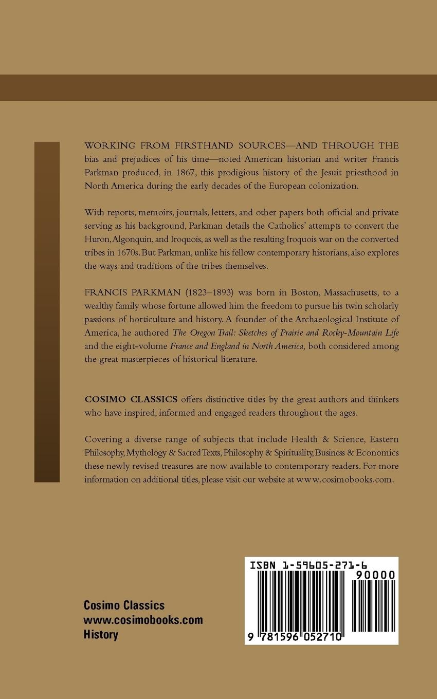 Rückseitencover The Jesuits in North America in the Seventeenth Century