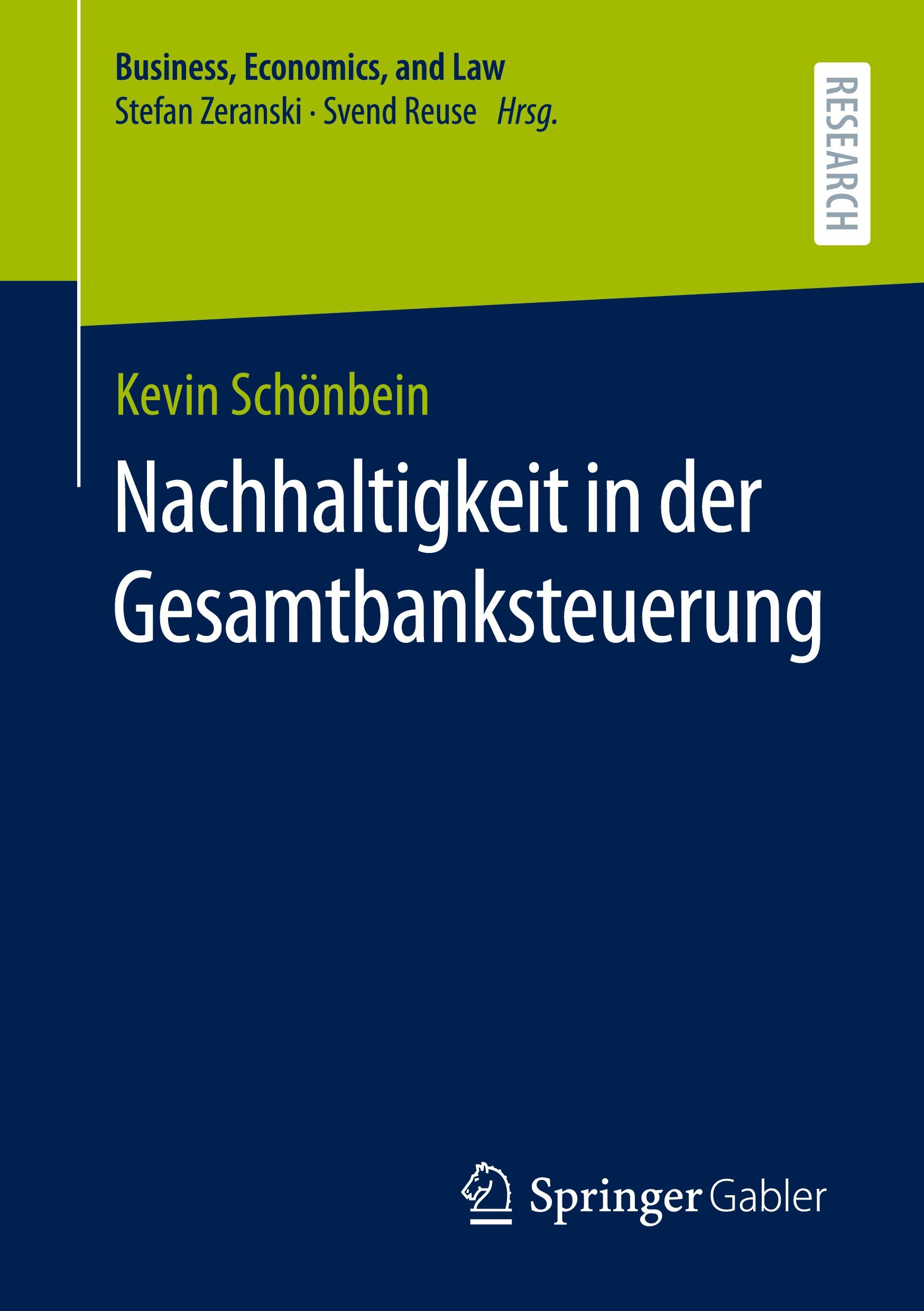 Vorderes Coverbild Nachhaltigkeit in der Gesamtbanksteuerung