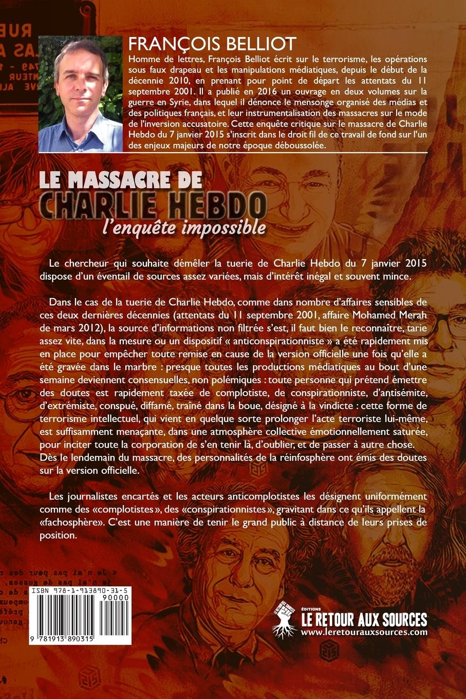 Rückseitencover Massacre de Charlie Hebdo