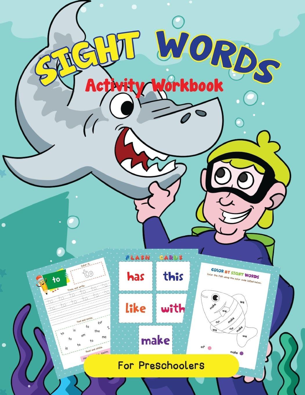 Vorderes Coverbild Site Words Activity Workbook For K-1st Grade For Reading Success!