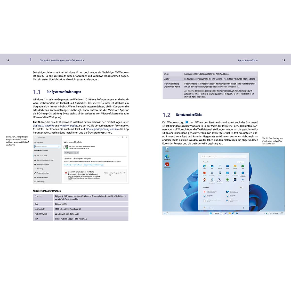 Beispielinhalt (Bild) Windows 11 - Vom Einsteiger zum Profi