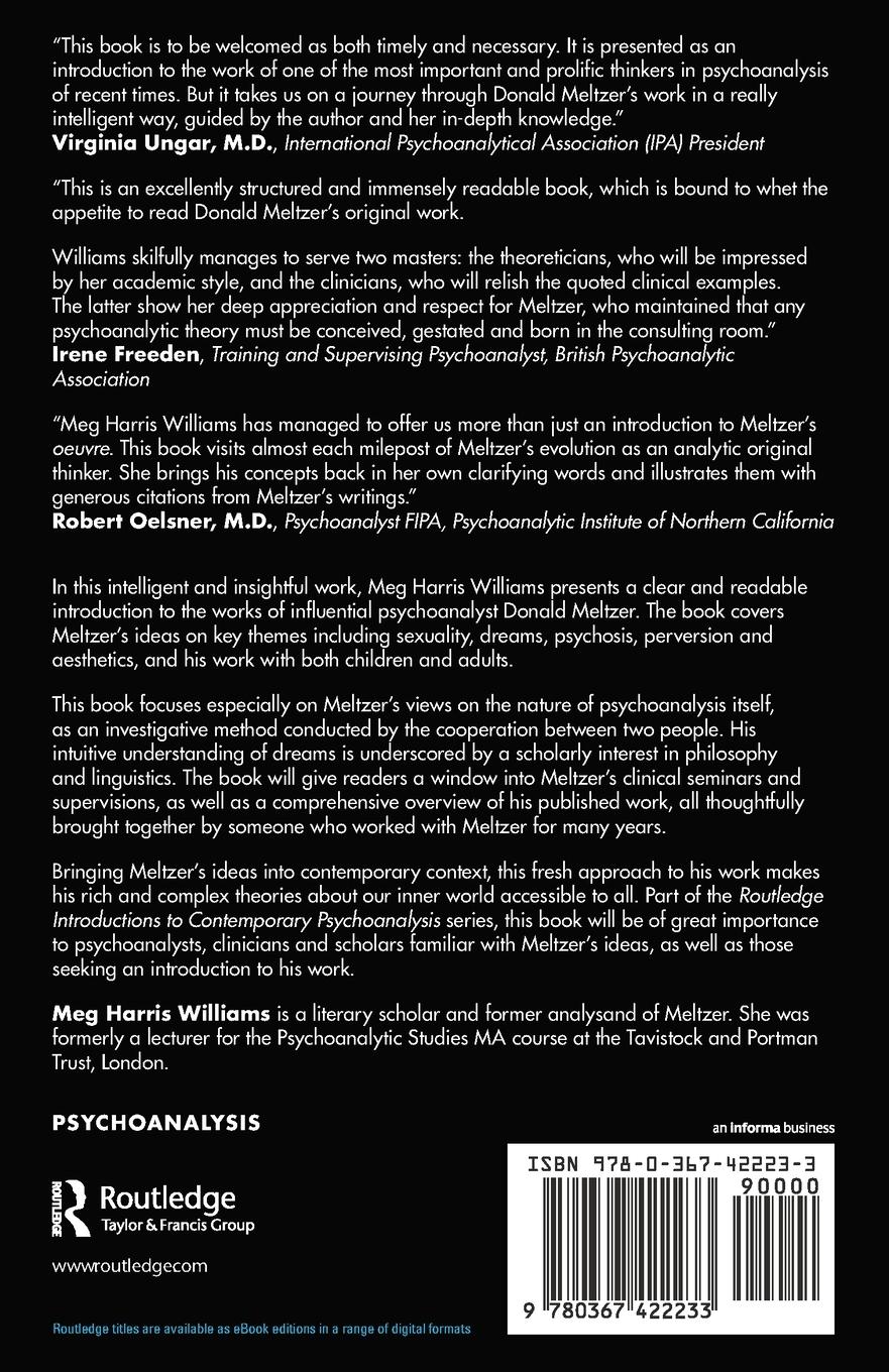 Rückseitencover Donald Meltzer