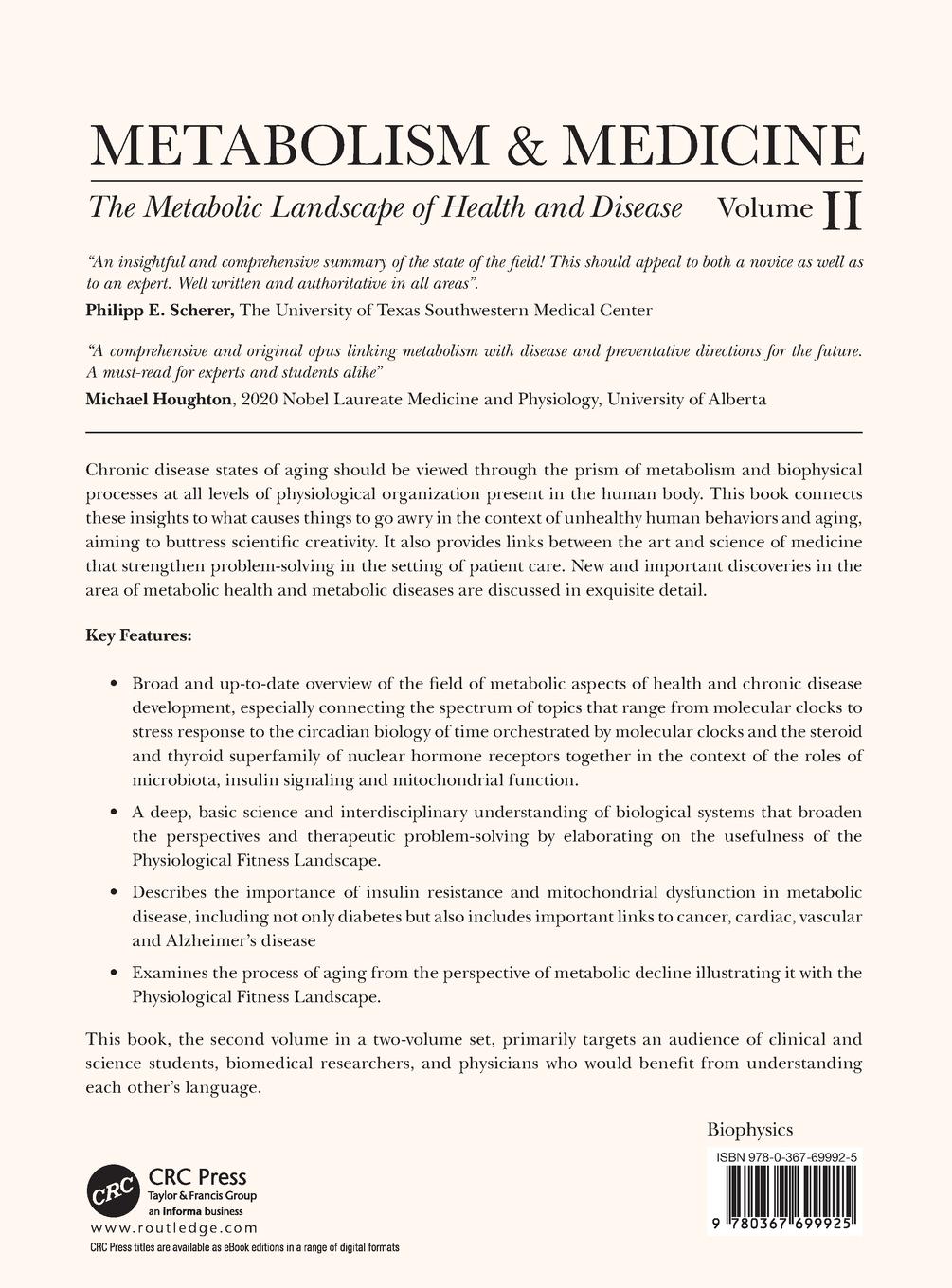 Rückseitencover Metabolism and Medicine