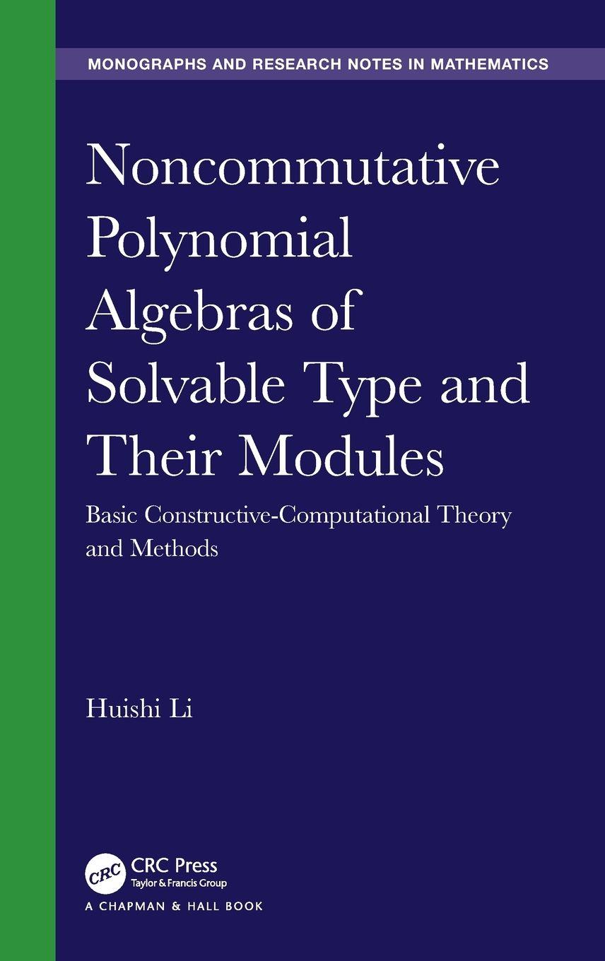 Vorderes Coverbild Noncommutative Polynomial Algebras of Solvable Type and Their Modules