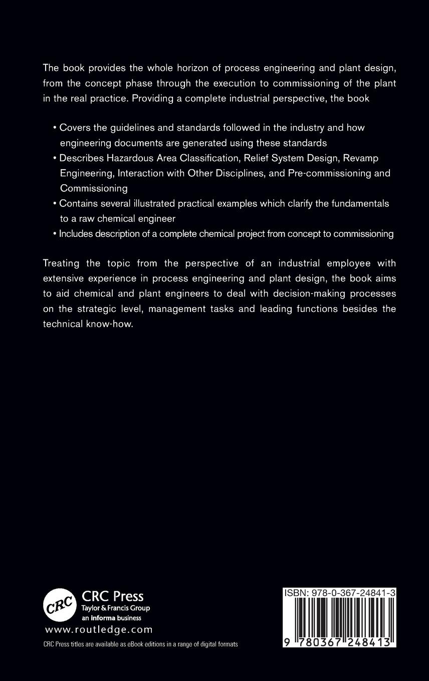 Rückseitencover Process Engineering and Plant Design