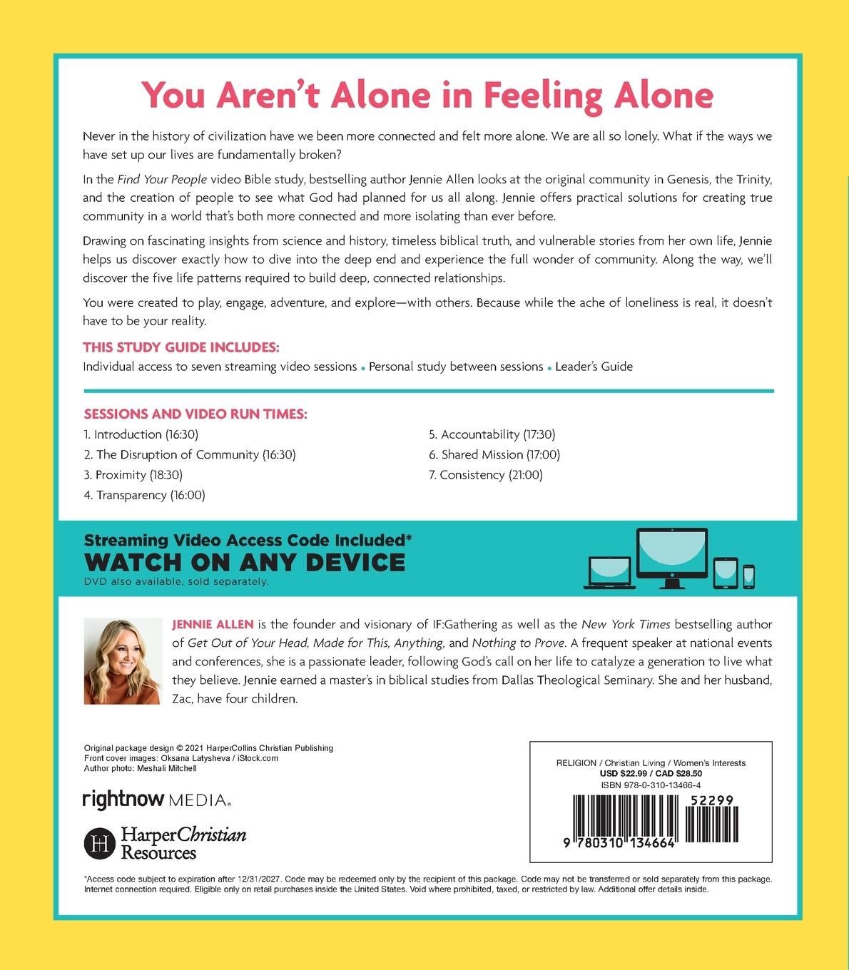 Rückseitencover Find Your People Bible Study Guide plus Streaming Video  | Softcover