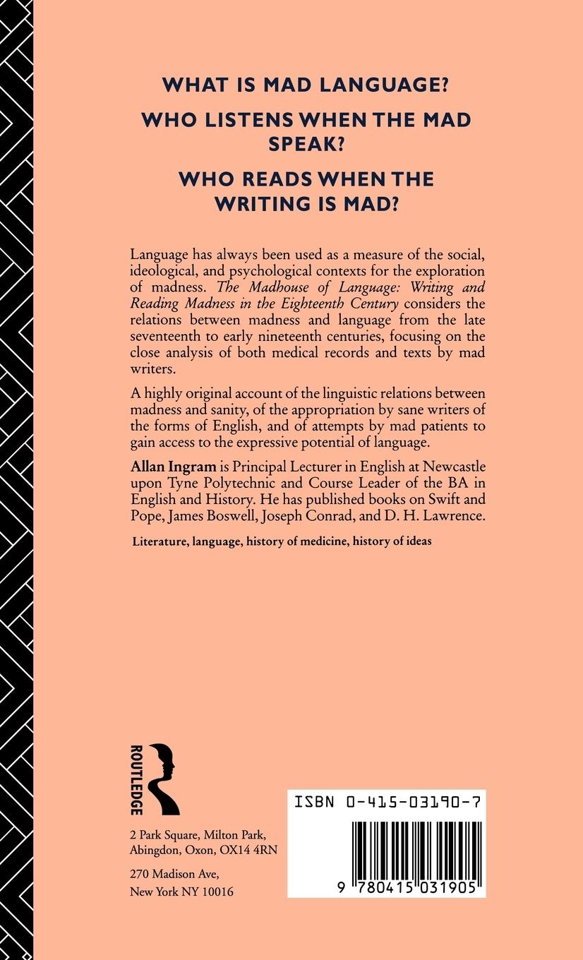 Rückseitencover The Madhouse of Language