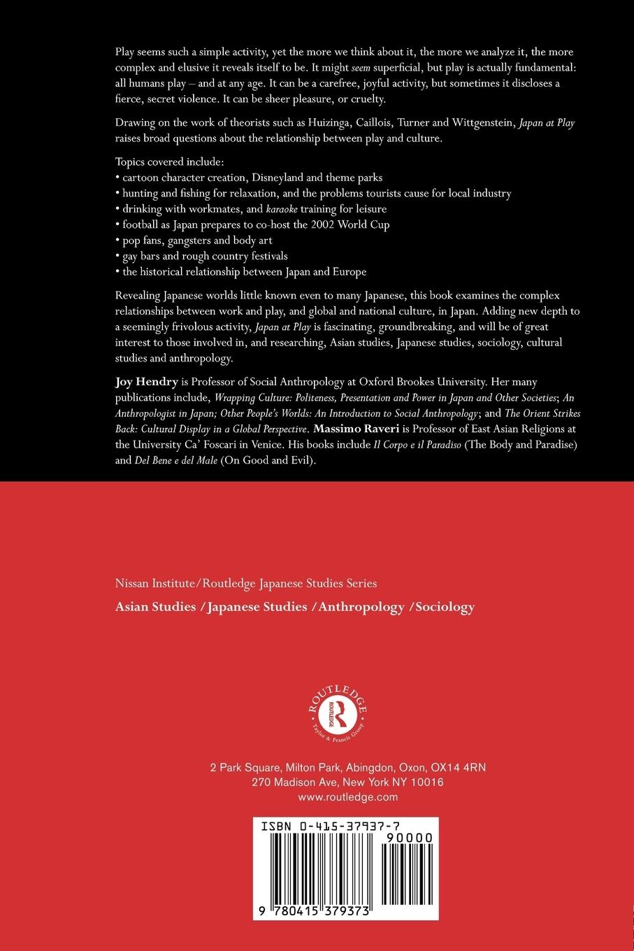 Rückseitencover Japan at Play