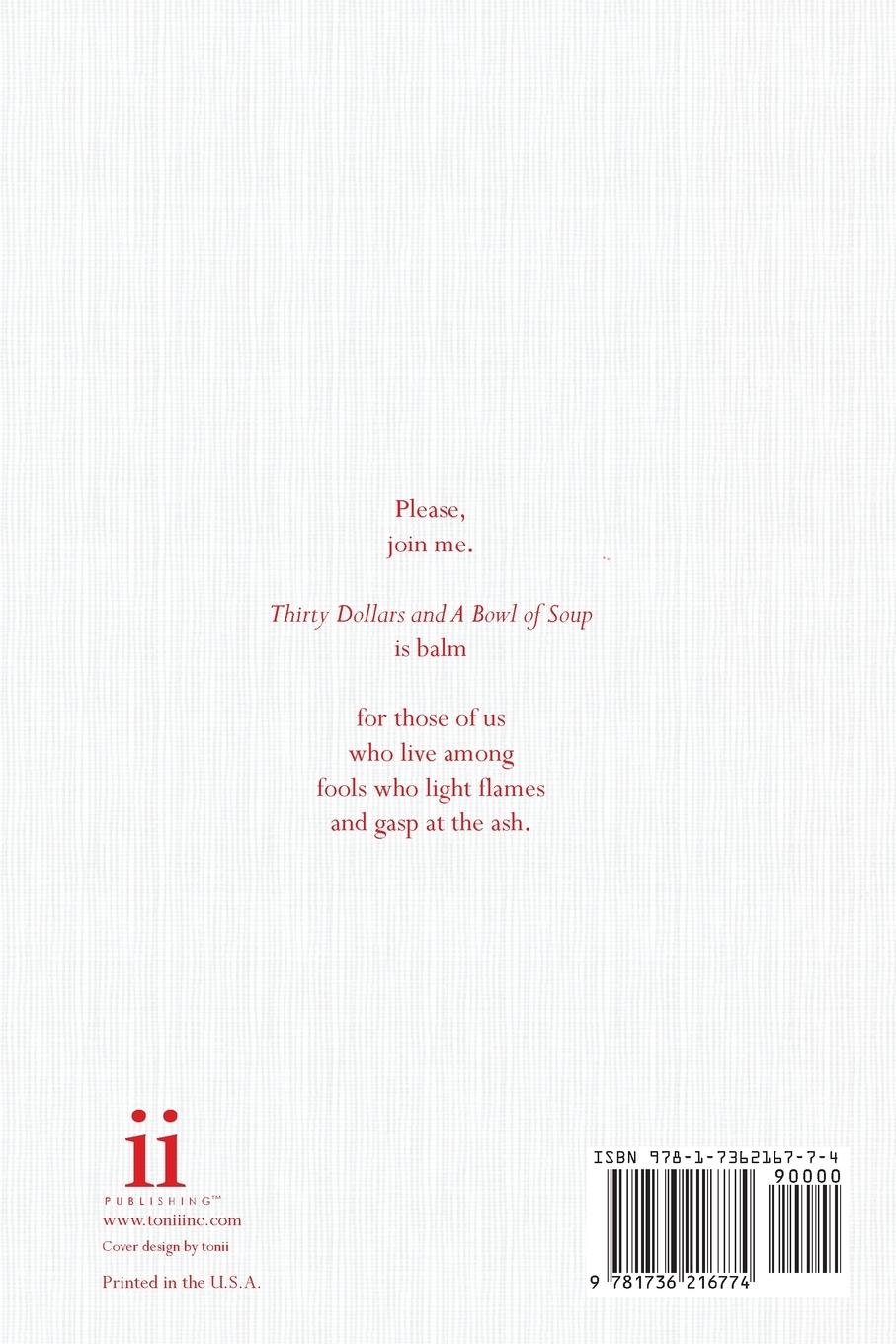 Rückseitencover Thirty Dollars and A Bowl of Soup