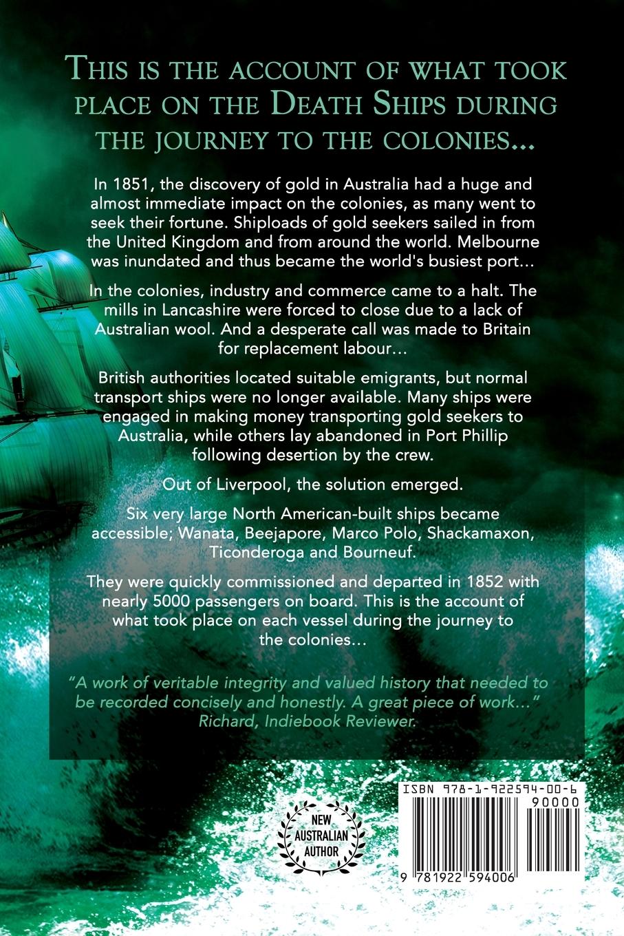 Rückseitencover DEATH SHIPS