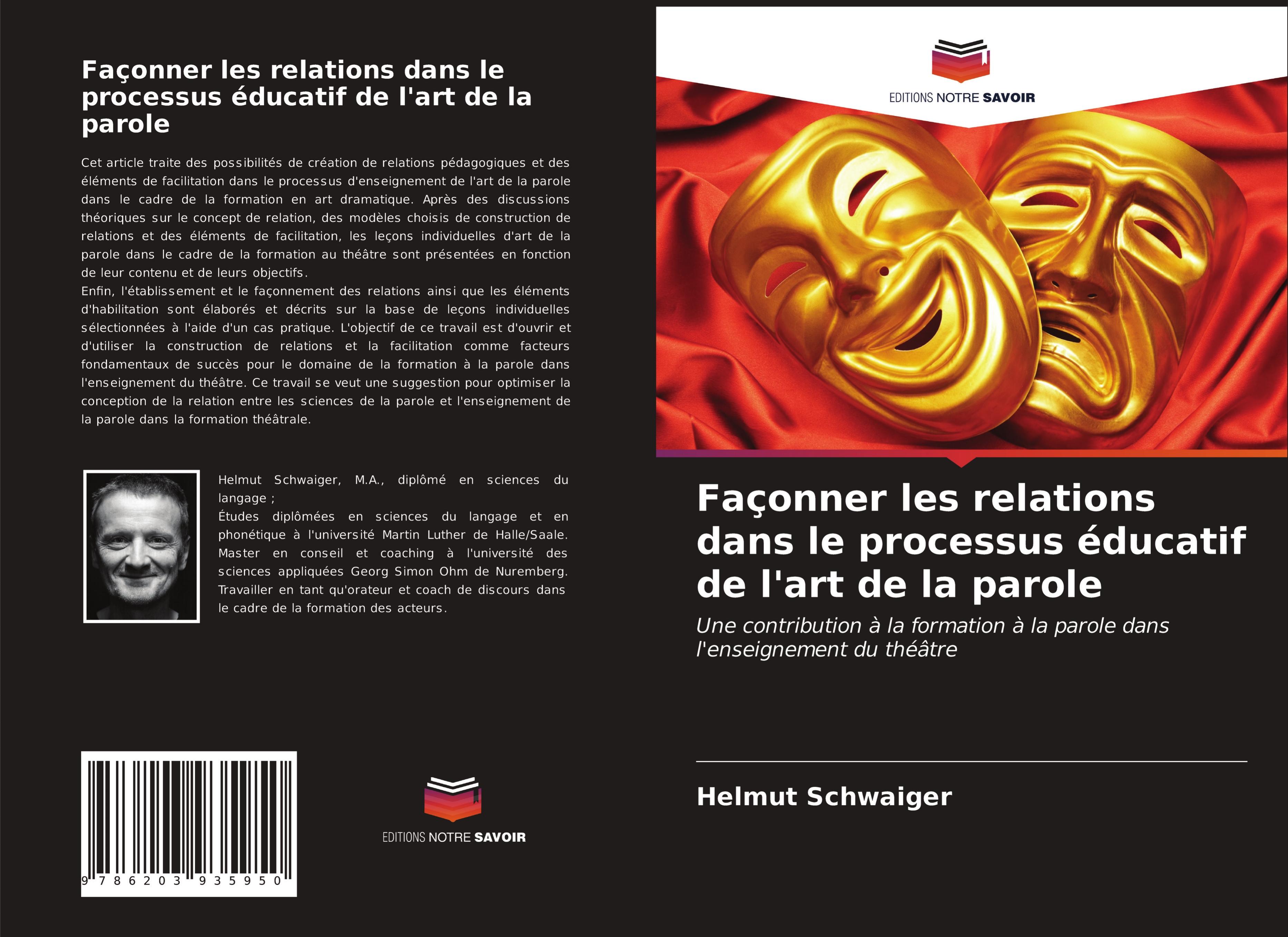 Vorderes Coverbild Façonner les relations dans le processus éducatif de l'art de la parole