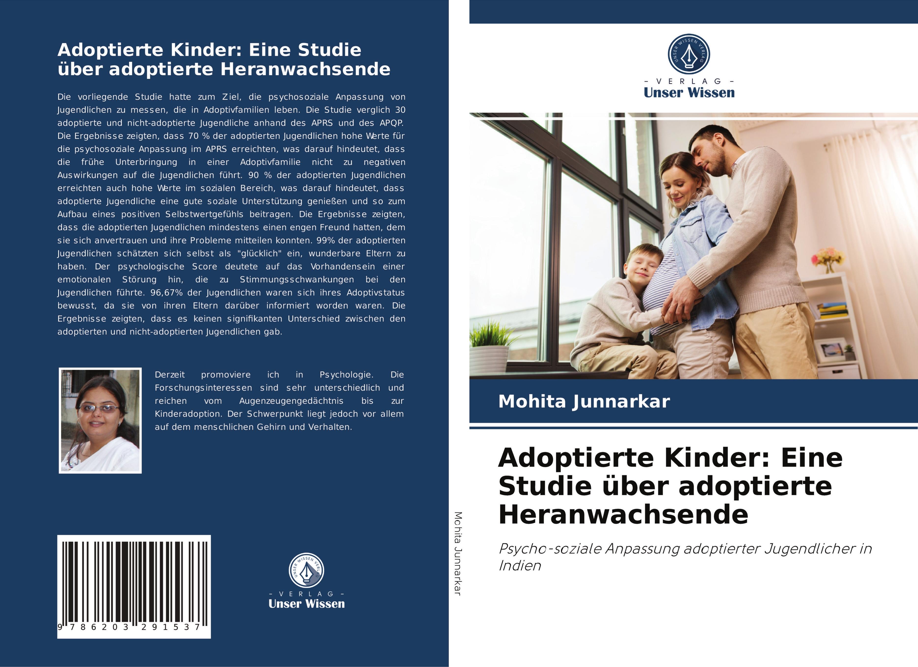 Vorderes Coverbild Adoptierte Kinder: Eine Studie über adoptierte Heranwachsende