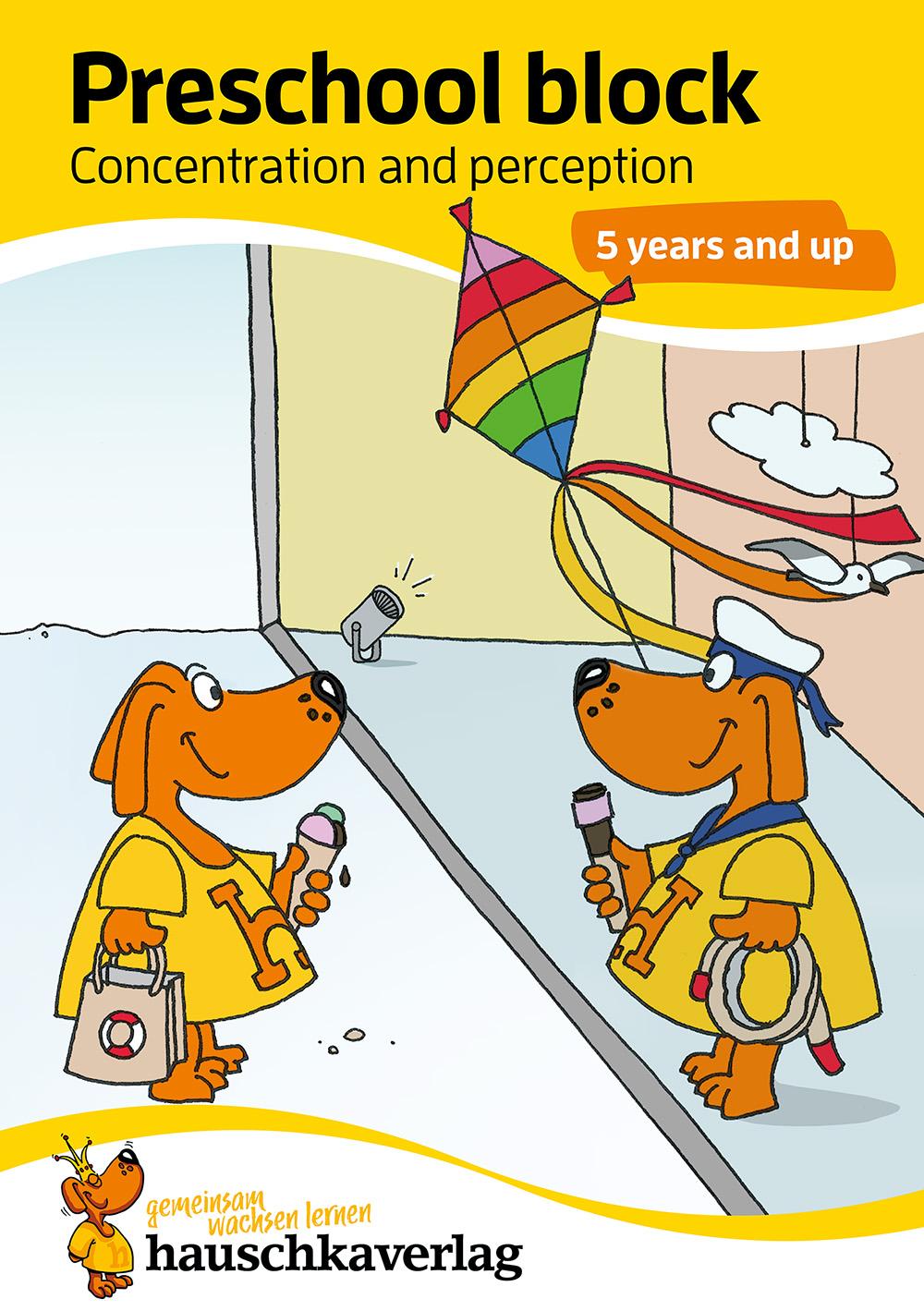 Vorderes Coverbild Preschool Activity Book for 5 Years - Boys and Girls - Concentration and perception