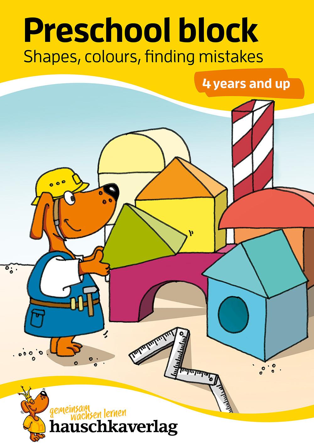 Vorderes Coverbild Kindergarten Activity Book from age 4 years - Shapes, colours, spot the difference - for kids, boy and girl