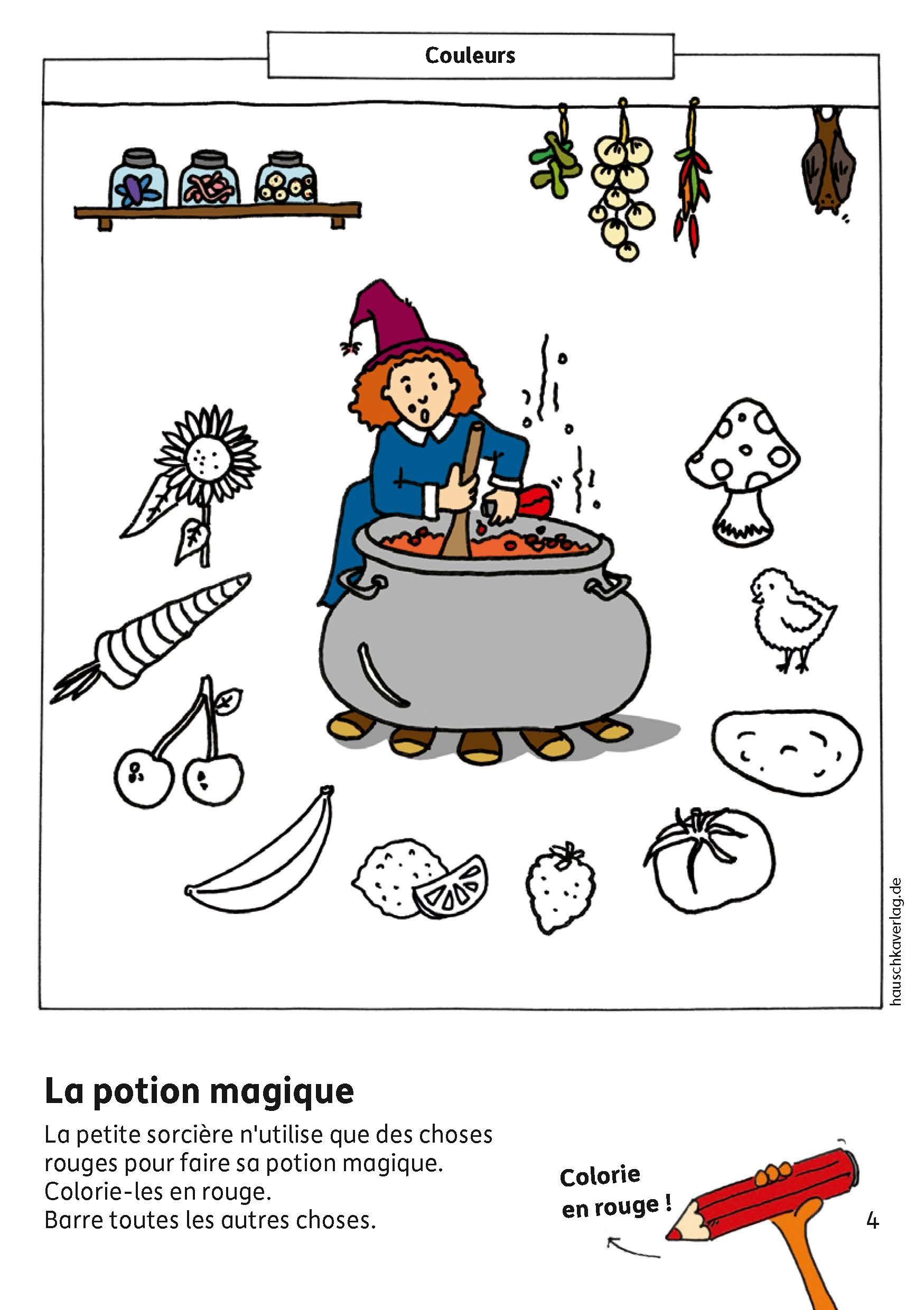 Beispielinhalt (Bild) Bloc de maternelle à partir de 4 ans - Trouver les formes, les couleurs, les erreurs - coloriage enfant - cahier vacances 4 ans
