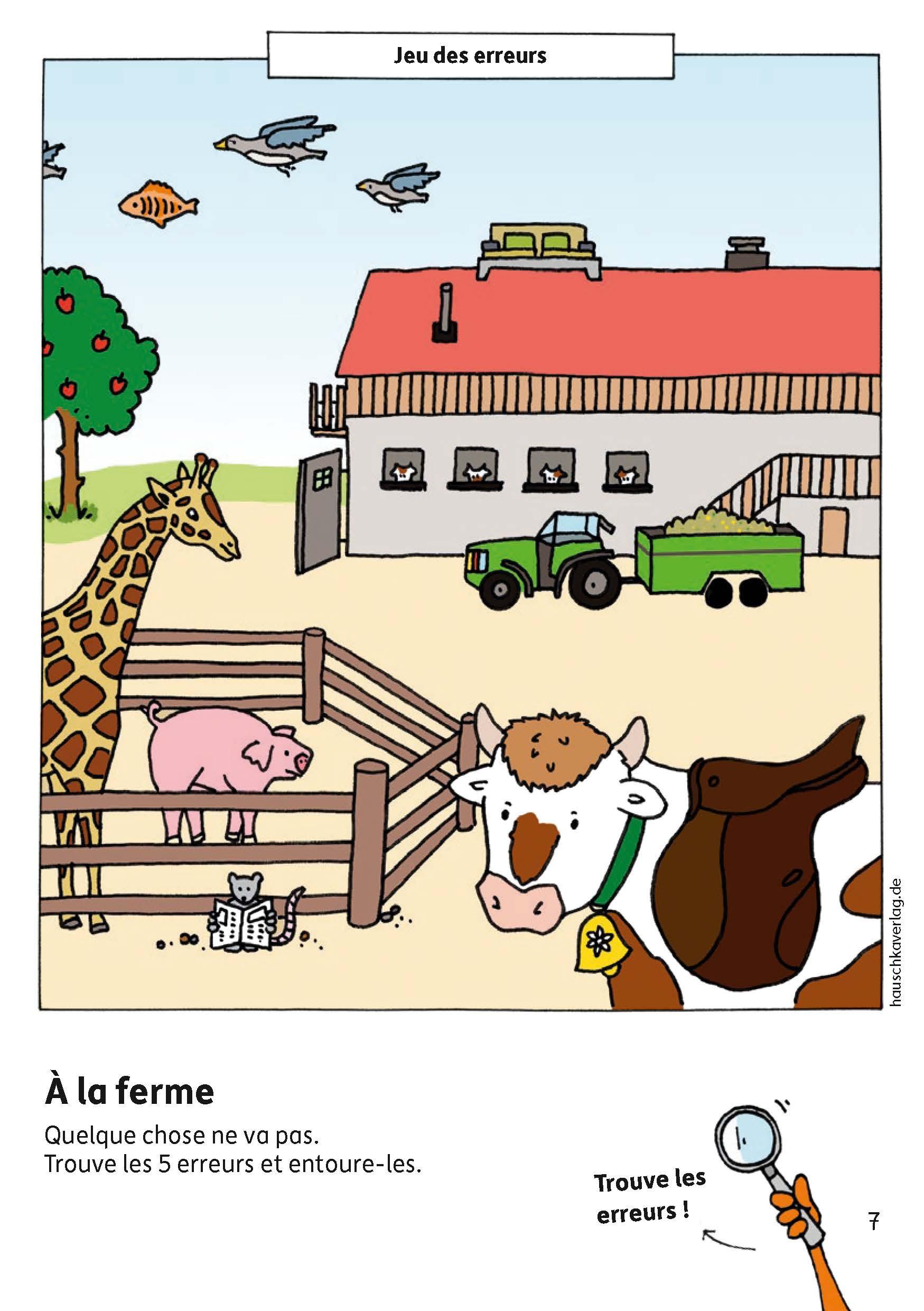 Beispielinhalt (Bild) Bloc de maternelle à partir de 4 ans - Trouver les formes, les couleurs, les erreurs - coloriage enfant - cahier vacances 4 ans