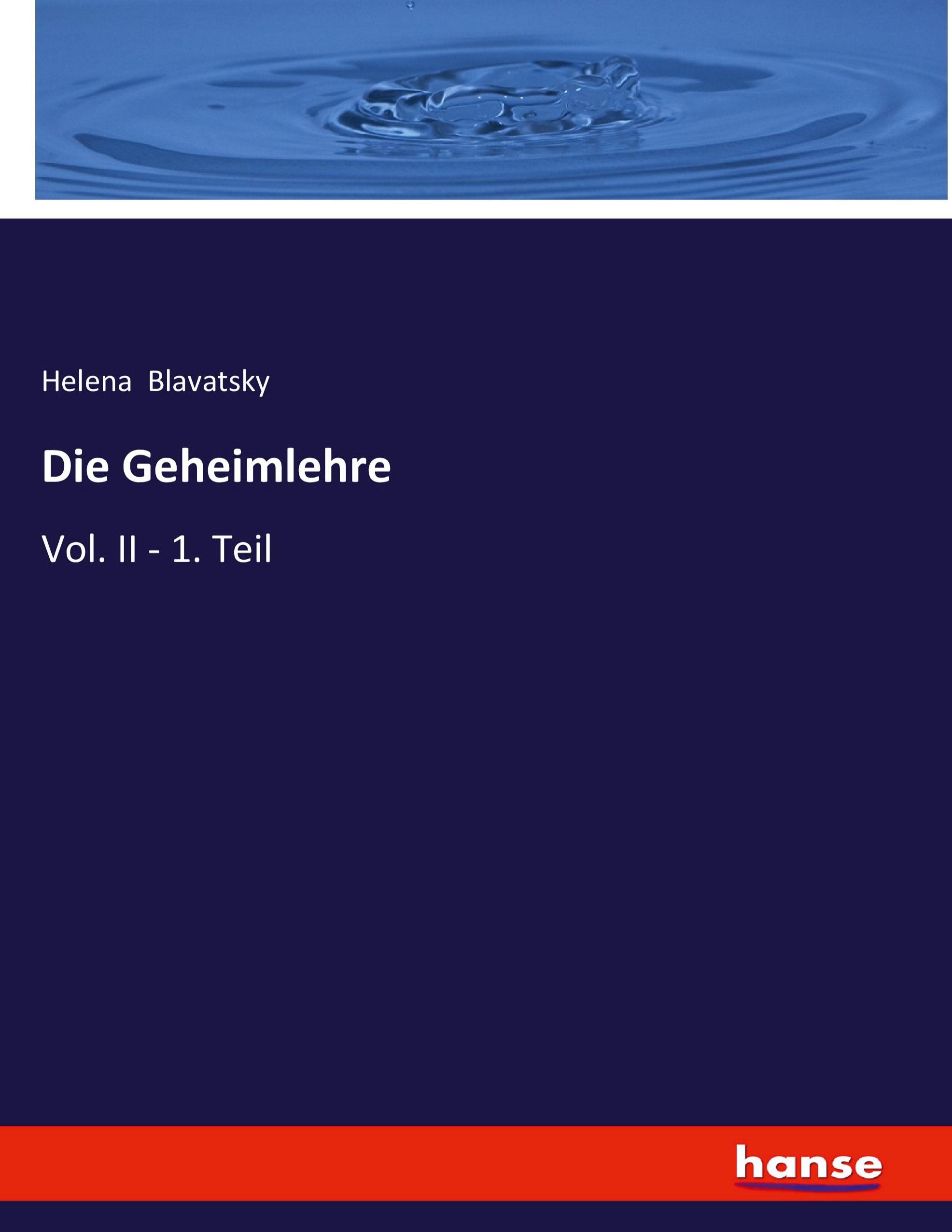 Vorderes Coverbild Die Geheimlehre
