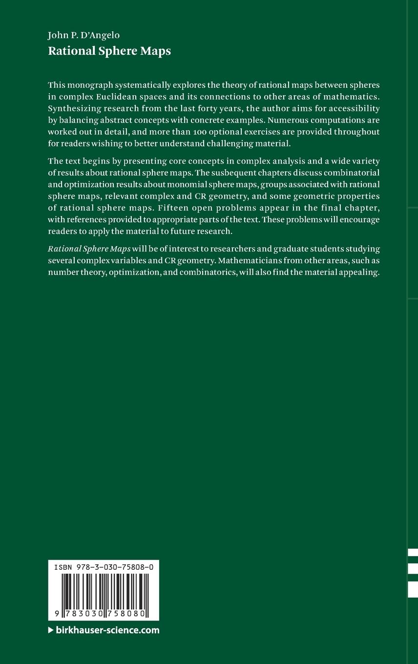 Rückseitencover Rational Sphere Maps