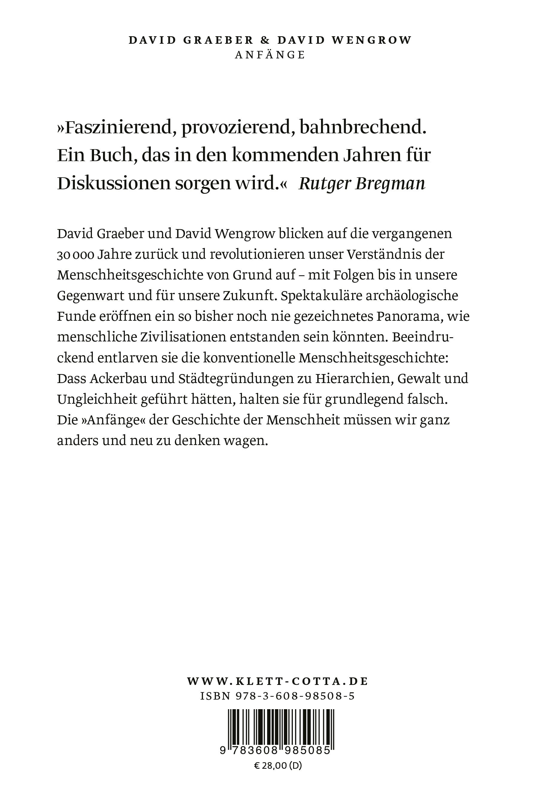 Rückseitencover Anfänge