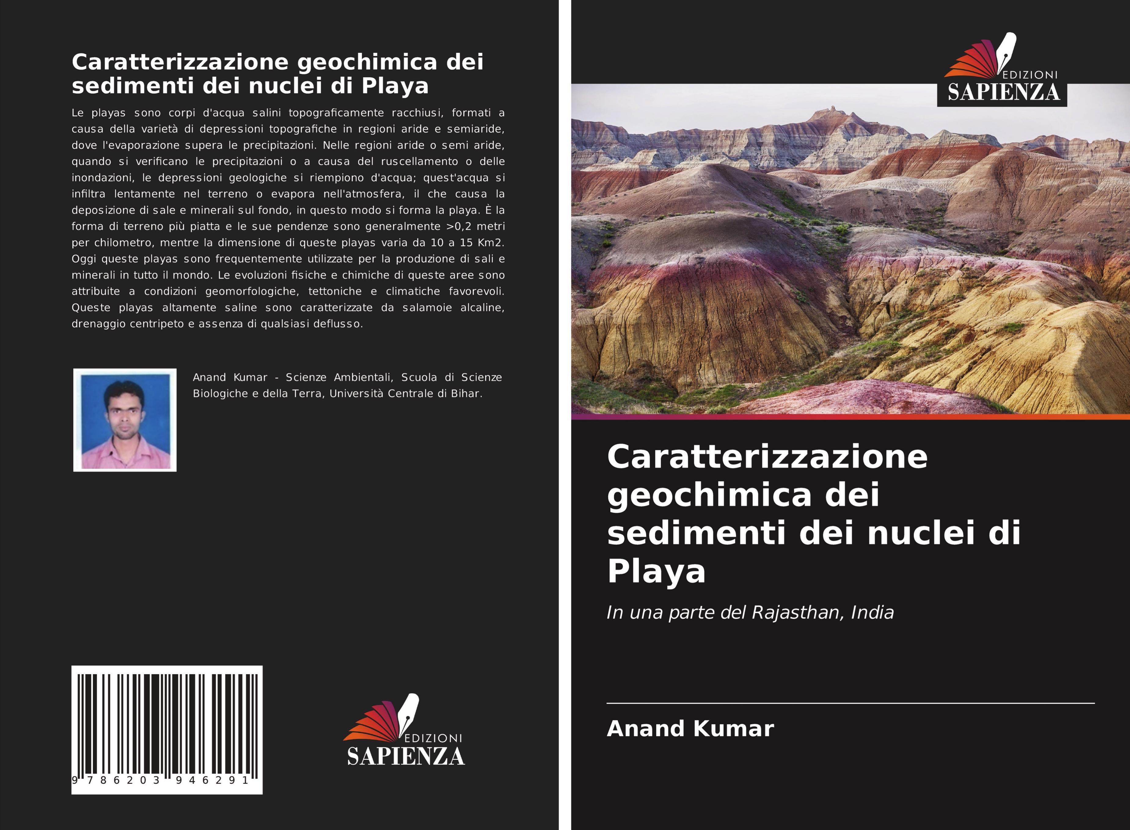Vorderes Coverbild Caratterizzazione geochimica dei sedimenti dei nuclei di Playa